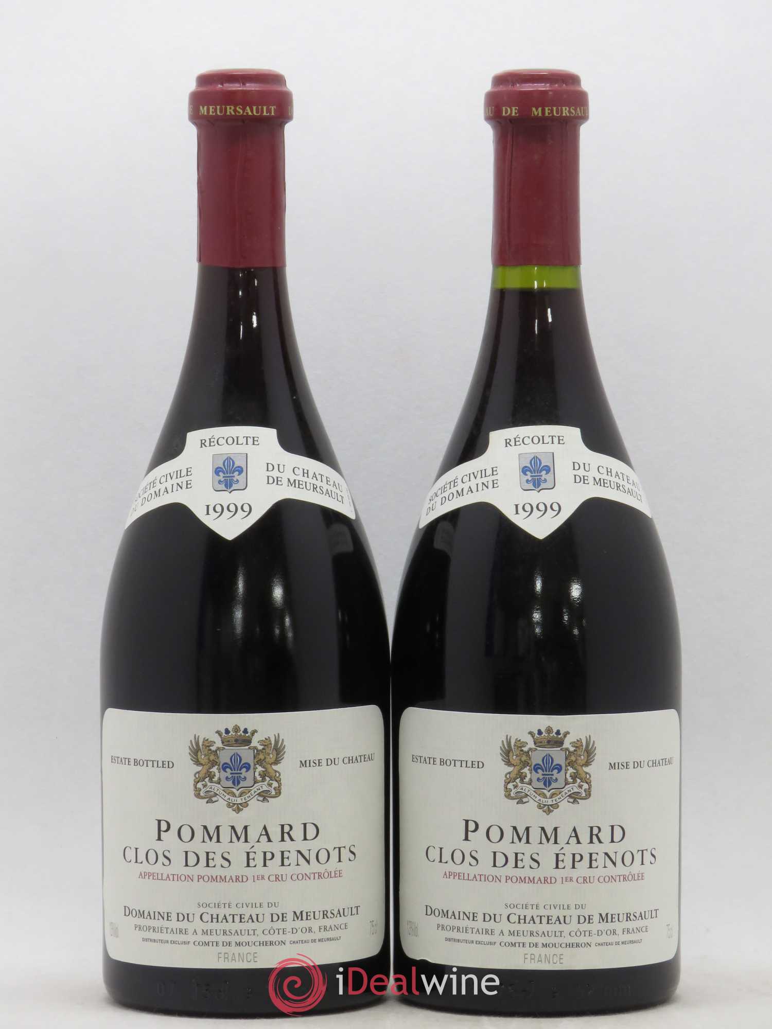 Pommard 1er Cru Clos des Epenots Château de Meursault 1999 - Lot de 2 bouteilles - 0