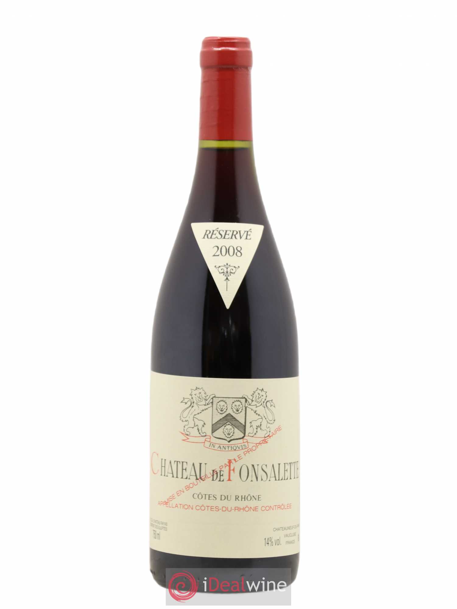 Côtes-du-Rhône Château de Fonsalette Emmanuel Reynaud 2008 - Lot de 1 bouteille - 0