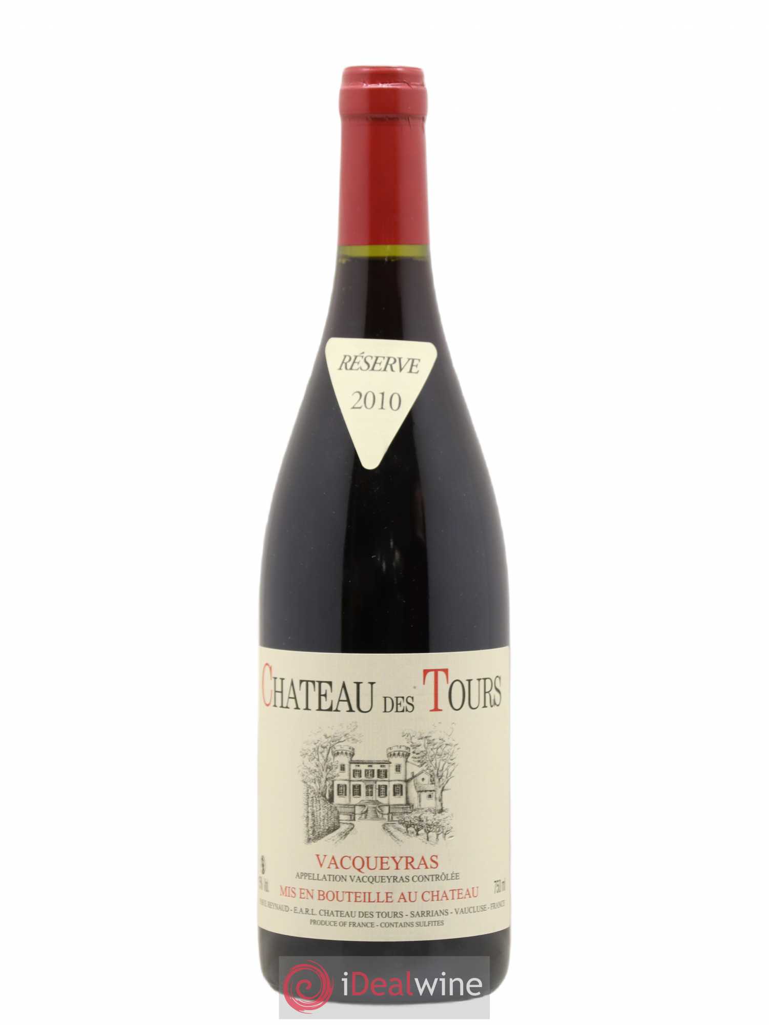 Vacqueyras Château des Tours Emmanuel Reynaud 2010 - Lot de 1 bouteille - 0