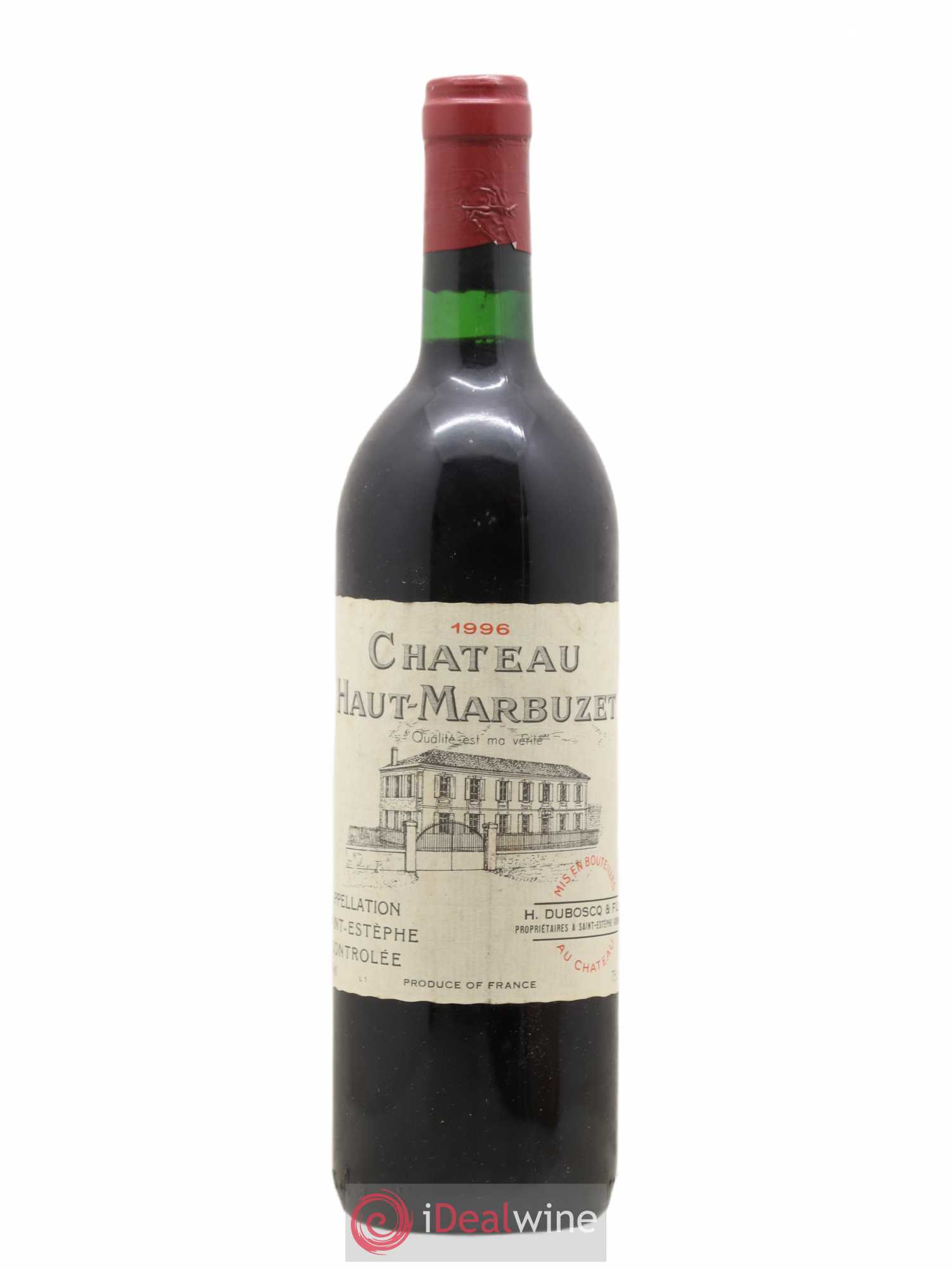 Château Haut Marbuzet 1996 - Lot de 1 bouteille - 0
