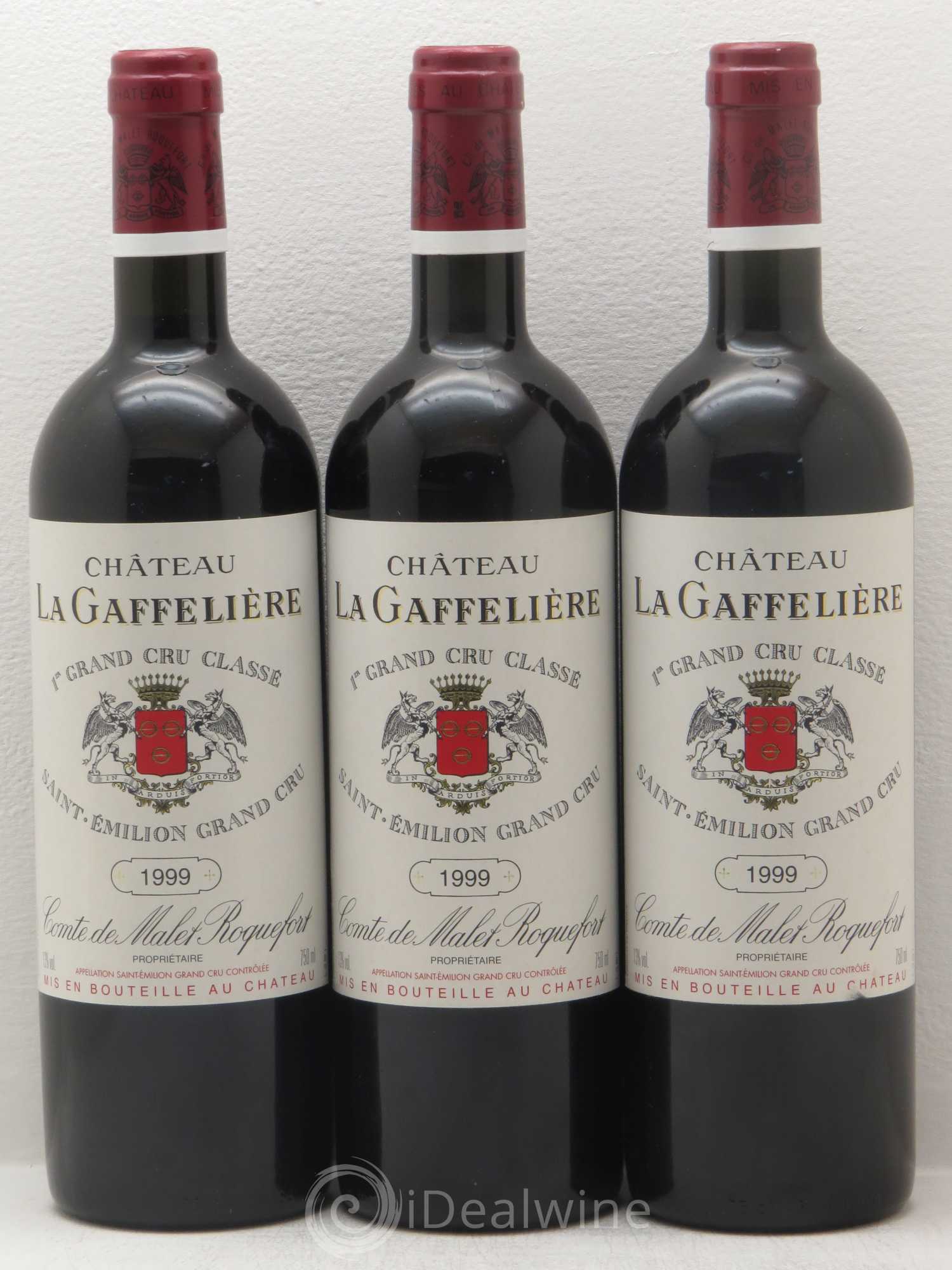 Château la Gaffelière 1er Grand Cru Classé B 1999 - Lot de 3 bouteilles - 0