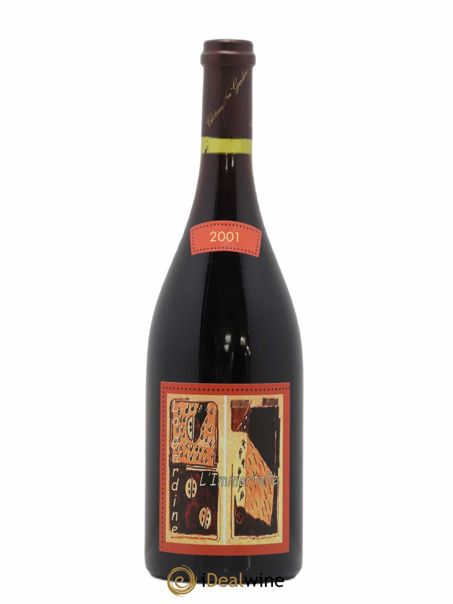 Châteauneuf-du-Pape Château de La Gardine L'Immortelle Famille Brunel 2001 - Lot de 1 bouteille - 0