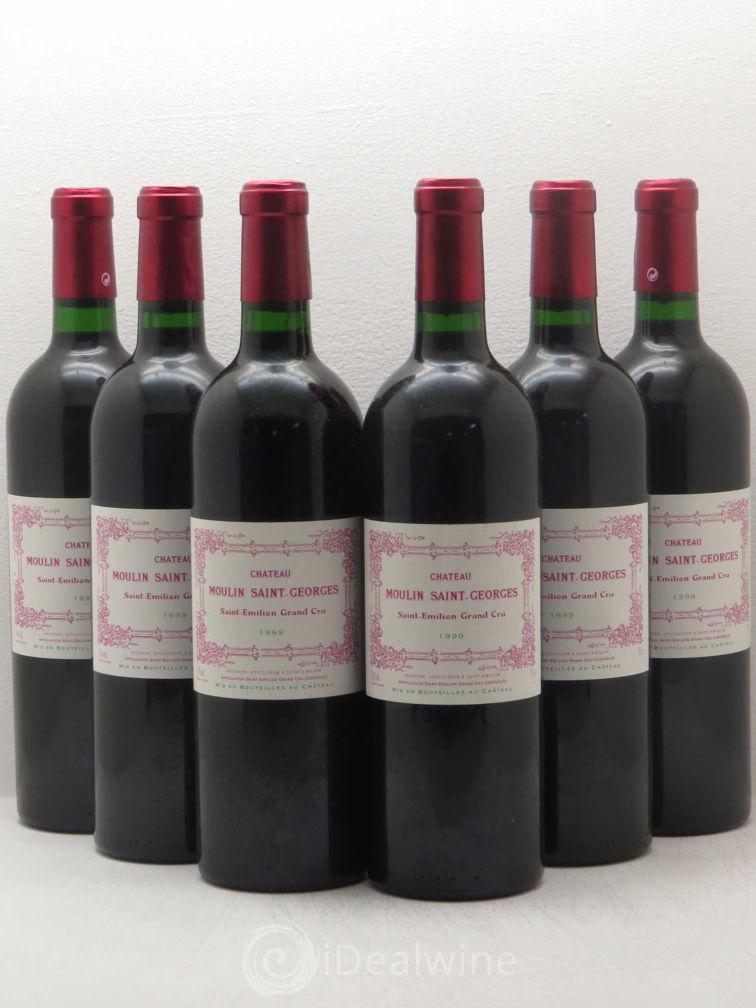 Château Moulin Saint Georges 1999 - Lot de 6 bouteilles - 0