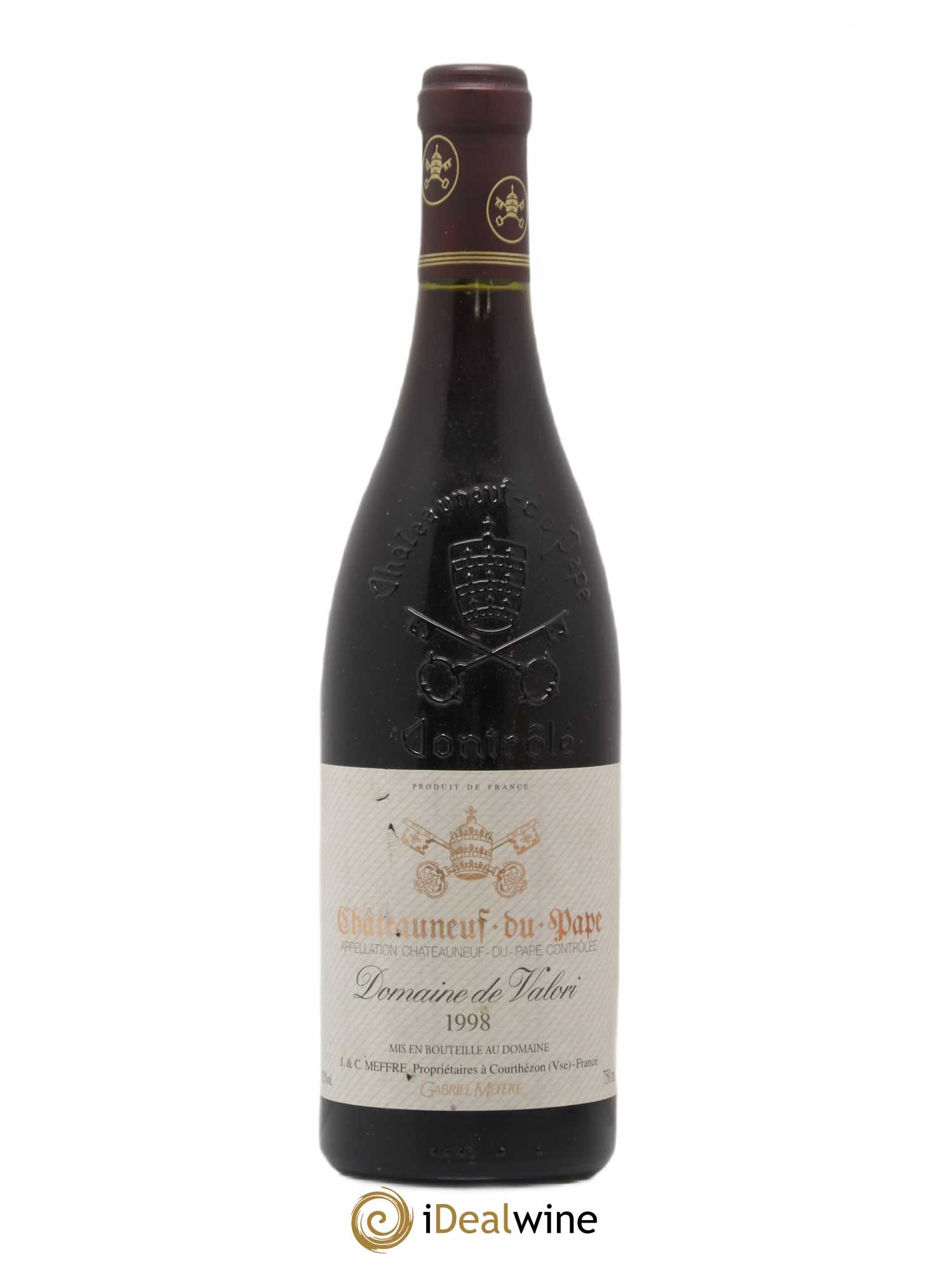 Châteauneuf-du-Pape Domaine De Valori Gabriel Meffre 1998 - Posten von 1 Flasche - 0