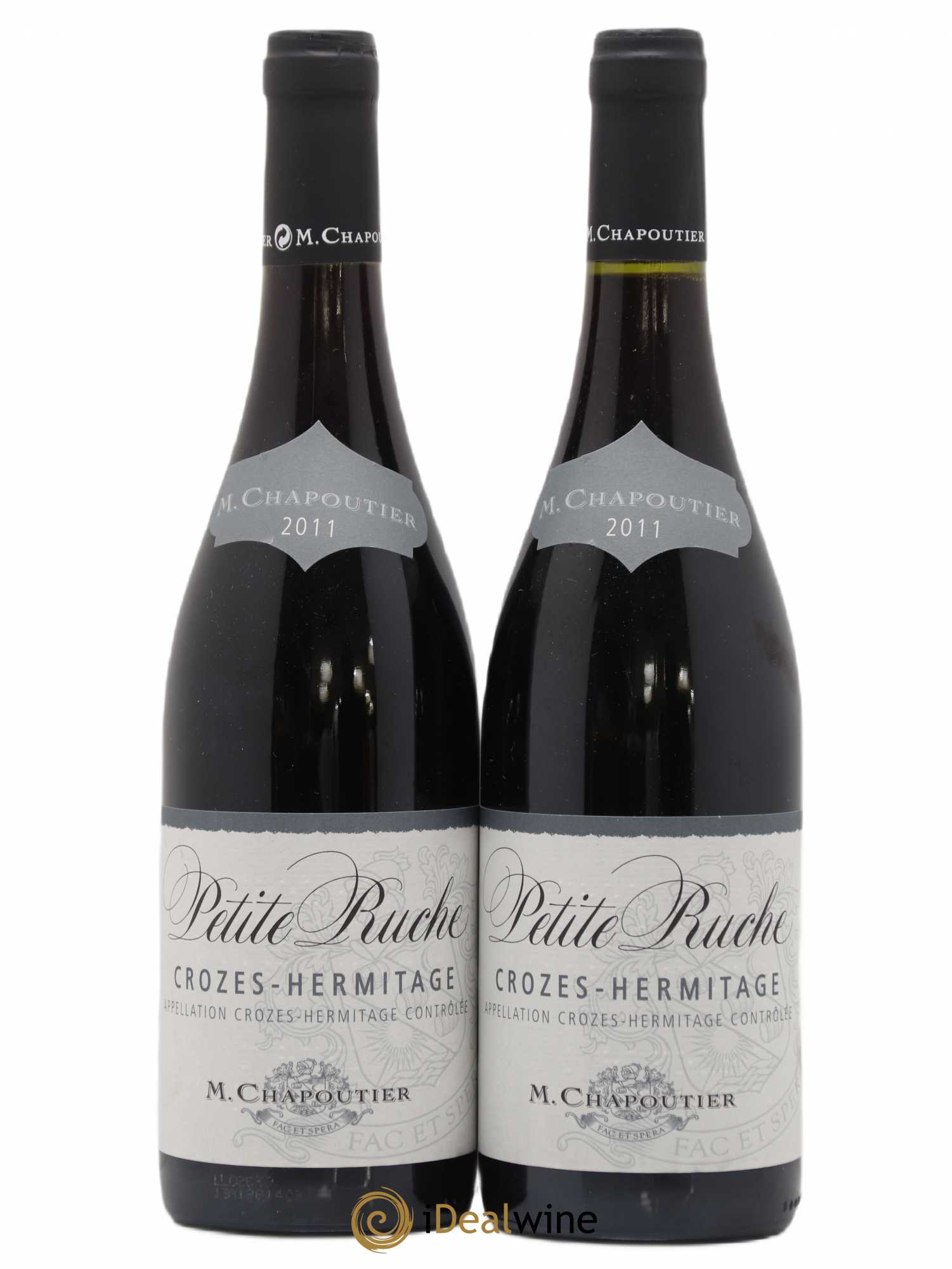 Crozes-Hermitage Chapoutier La Petite Ruche (sans prix de réserve) 2011 - Posten von 2 Flaschen - 0