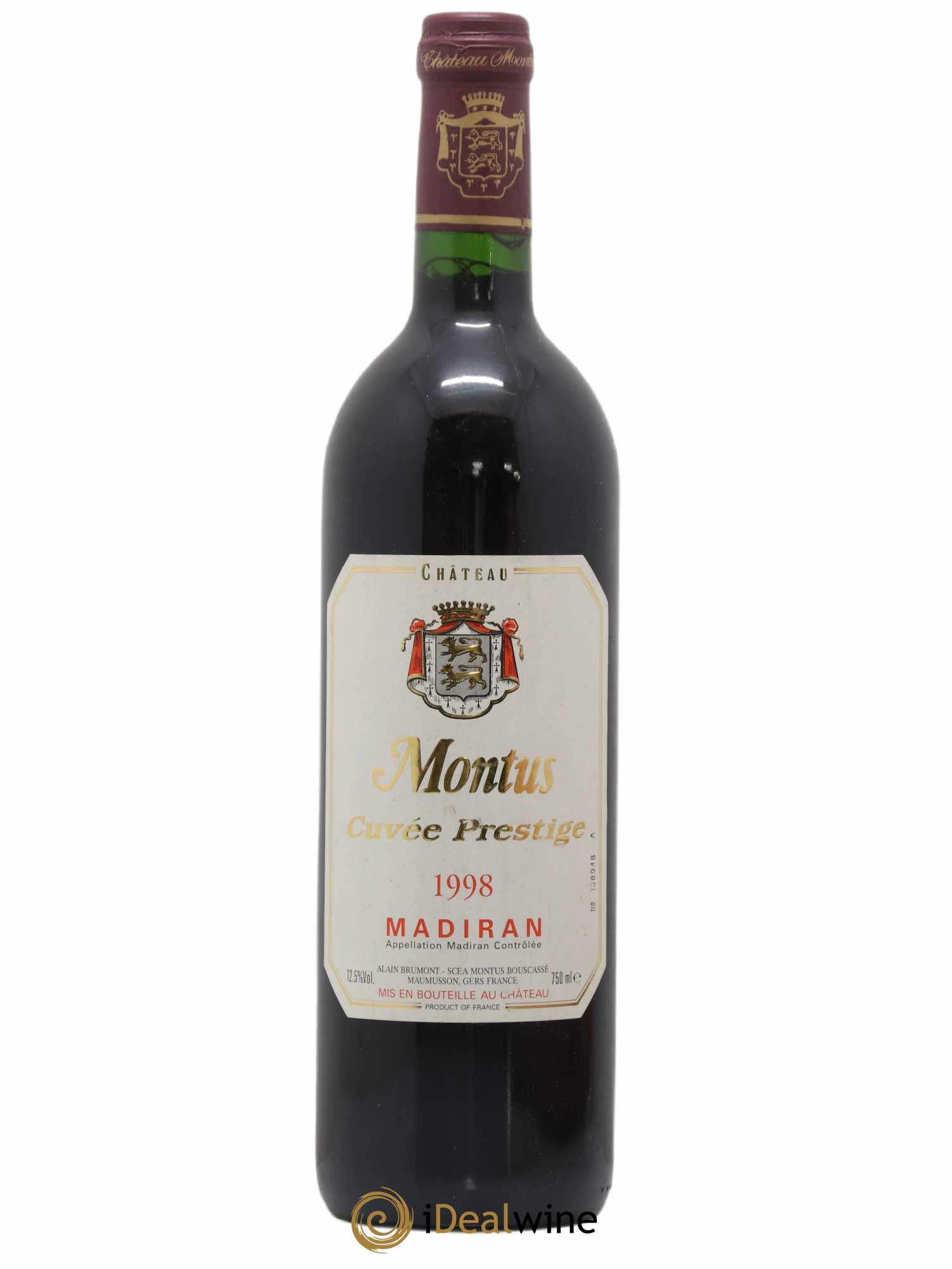 Madiran Château Montus-Prestige Alain Brumont 1998 - Lot de 1 bouteille - 0