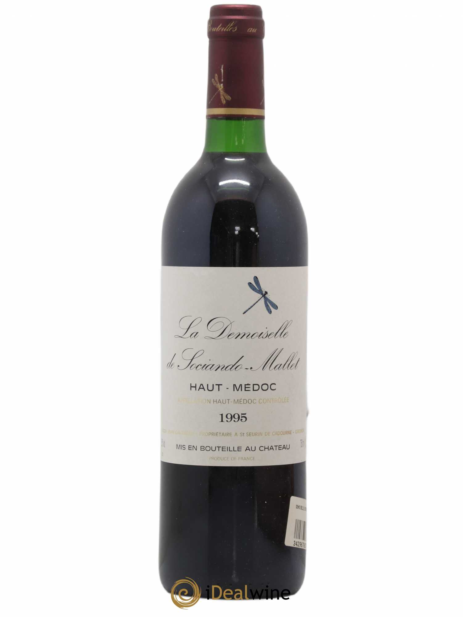 Demoiselle de Sociando Mallet Second Vin 1995 - Lot de 1 bouteille - 0