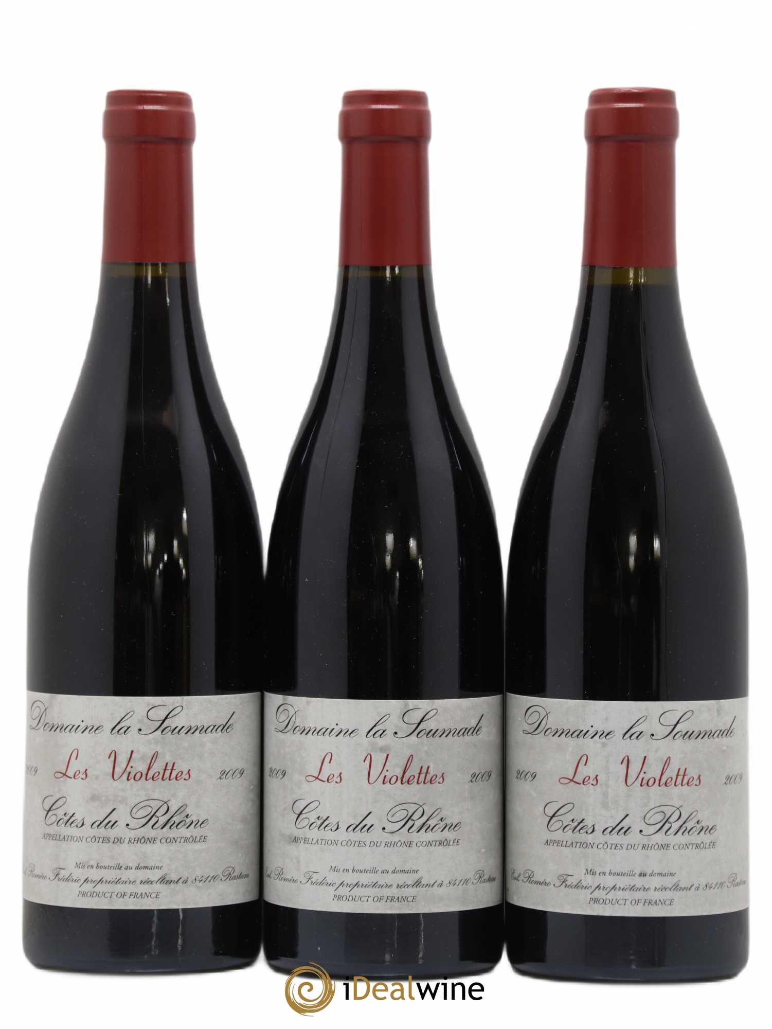 Côtes-du-Rhône La Soumade Cuvee Les Violettes (sans prix de réserve) 2009 - Posten von 3 Flaschen - 0