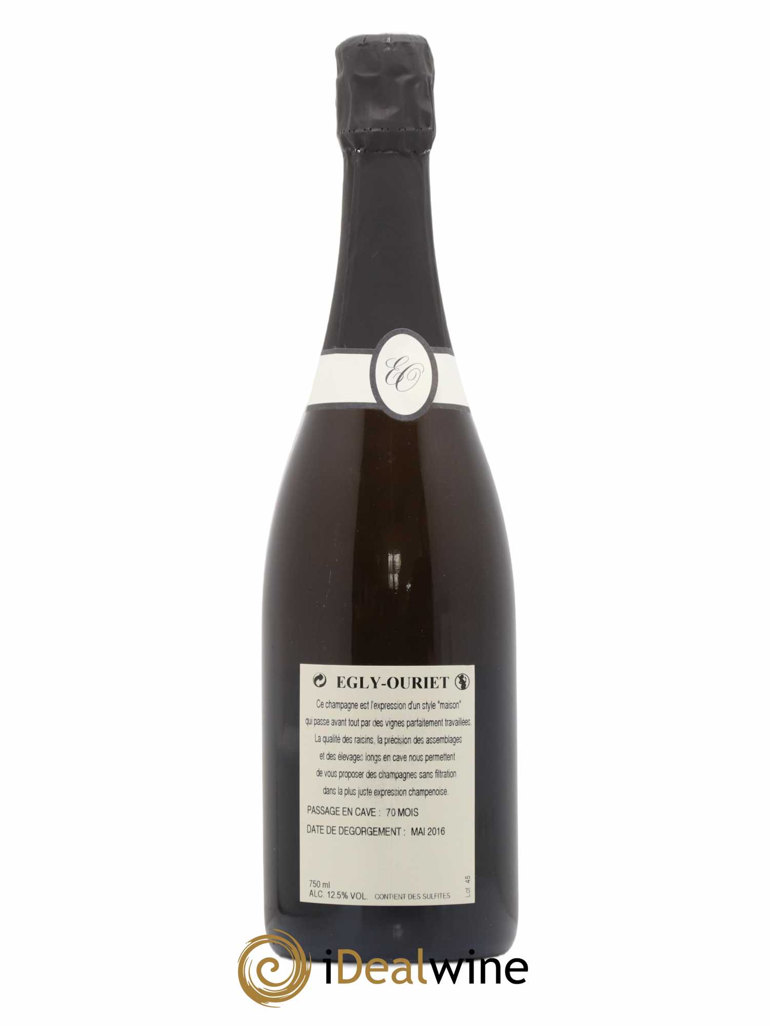 Blanc de Noirs Les Crayères Vieilles vignes Egly-Ouriet - Lot of 1 bottle - 1