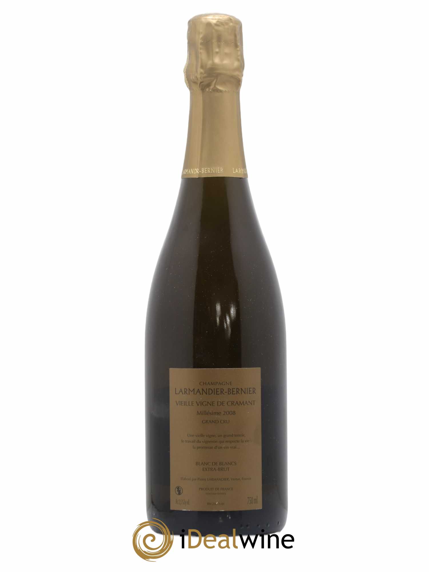 Vieille Vigne du Levant Grand Cru Extra-Brut Larmandier-Bernier 2008 - Lot de 1 bouteille - 1