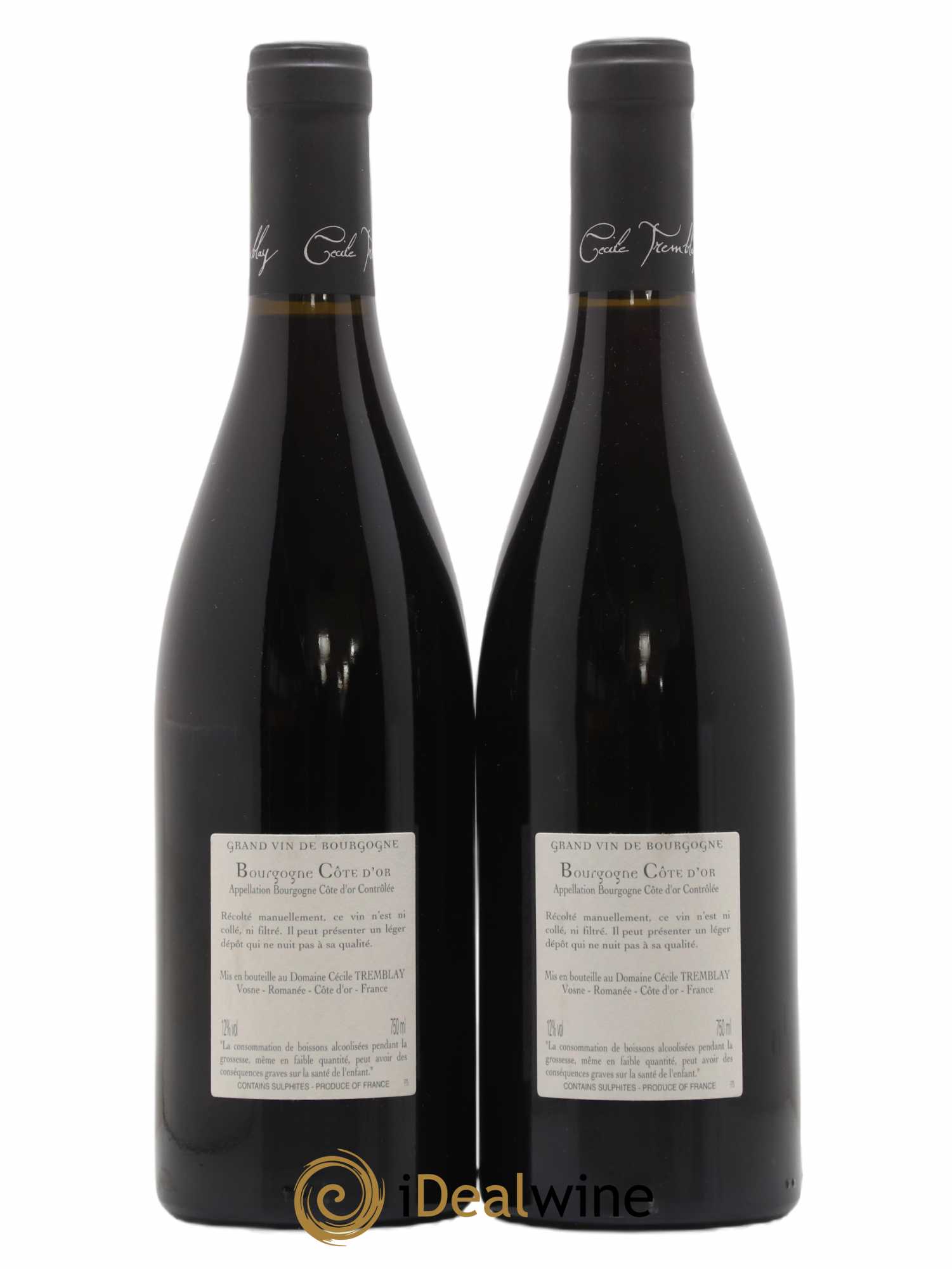Bourgogne Côte-d'Or Cécile Tremblay 2017 - Lot de 2 bouteilles - 1