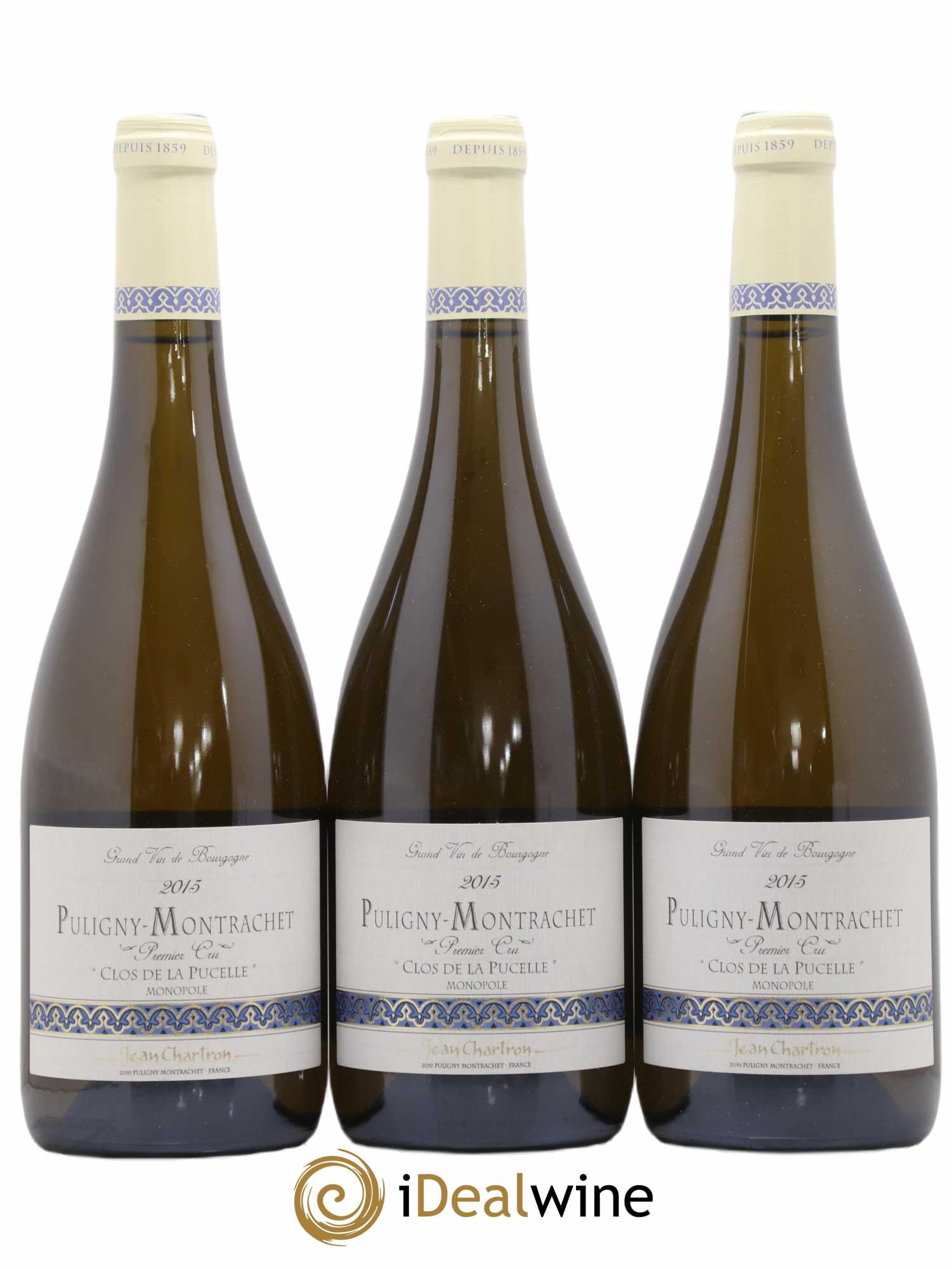 Puligny-Montrachet 1er Cru Clos de la Pucelle Jean Chartron (Domaine) 2015 - Lot de 3 bouteilles - 0