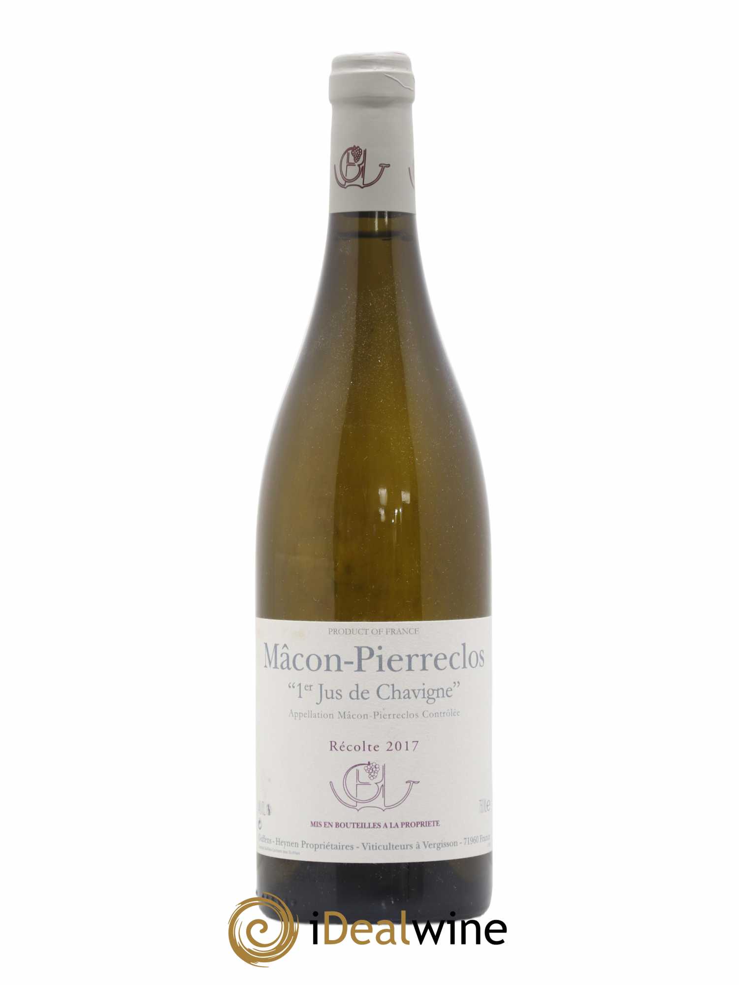 Mâcon Pierreclos 1er Jus de Chavigne Guffens-Heynen 2017 - Lot de 1 bouteille - 0