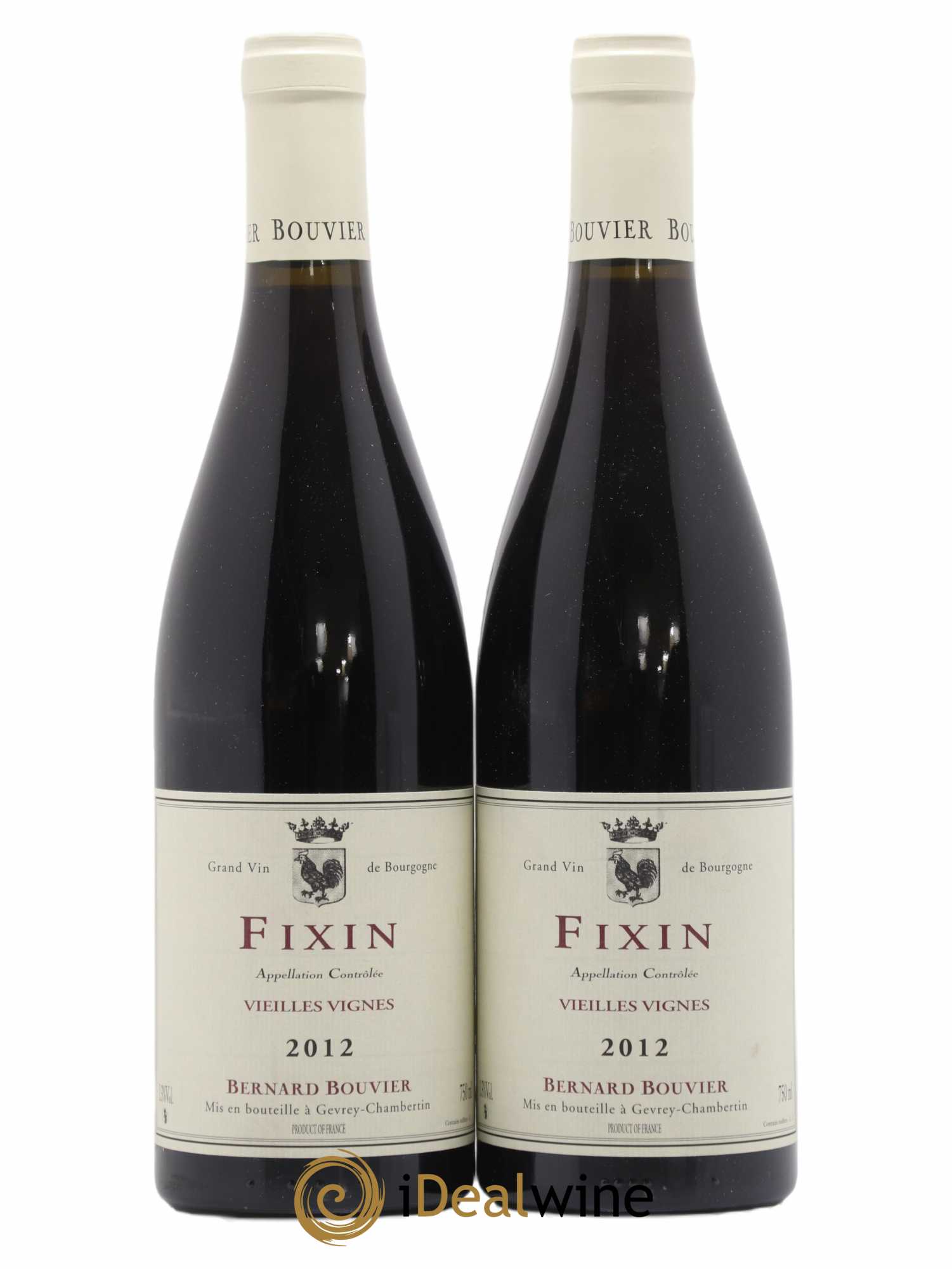 Fixin Vieilles Vignes Bernard Bouvier 2012 - Lot de 2 bouteilles - 0