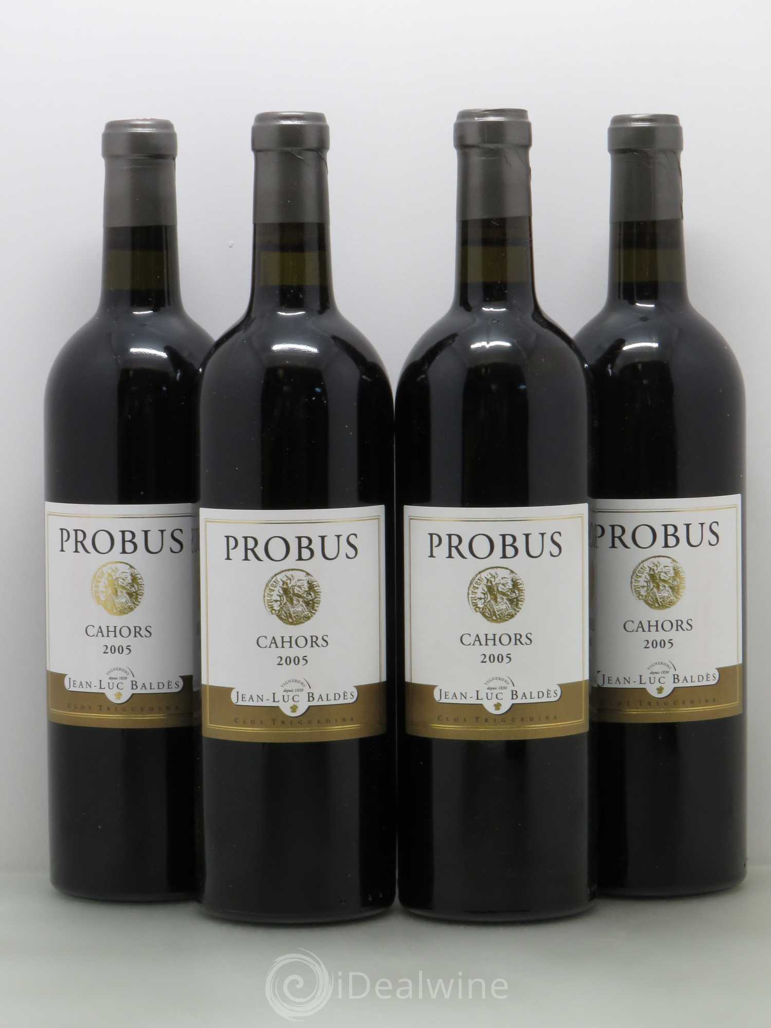 Cahors Clos Triguedina Probus Jean-Luc Baldès 2005 - Lot de 4 bouteilles - 0