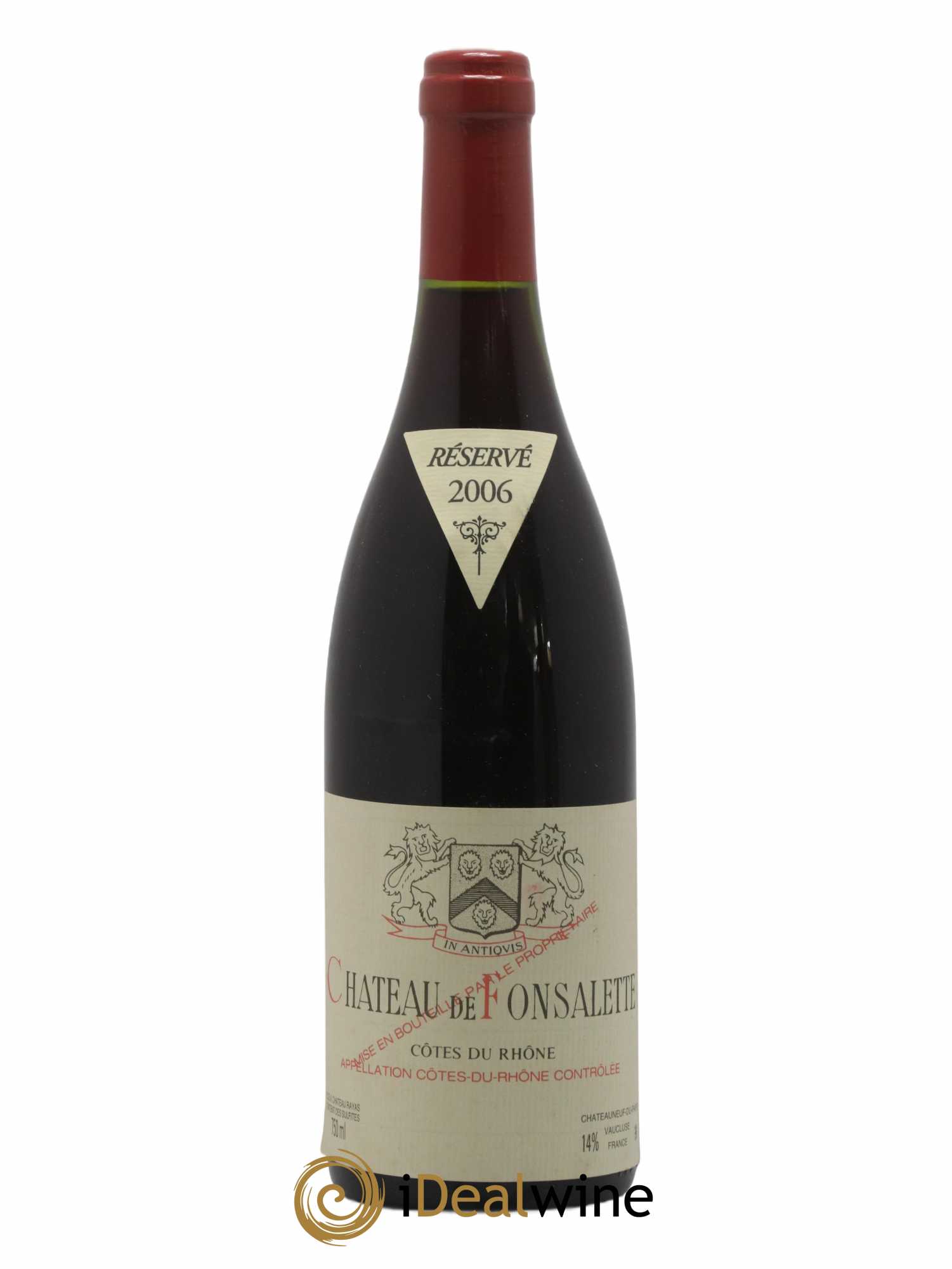 Côtes-du-Rhône Château de Fonsalette Emmanuel Reynaud 2006 - Lot de 1 bouteille - 0