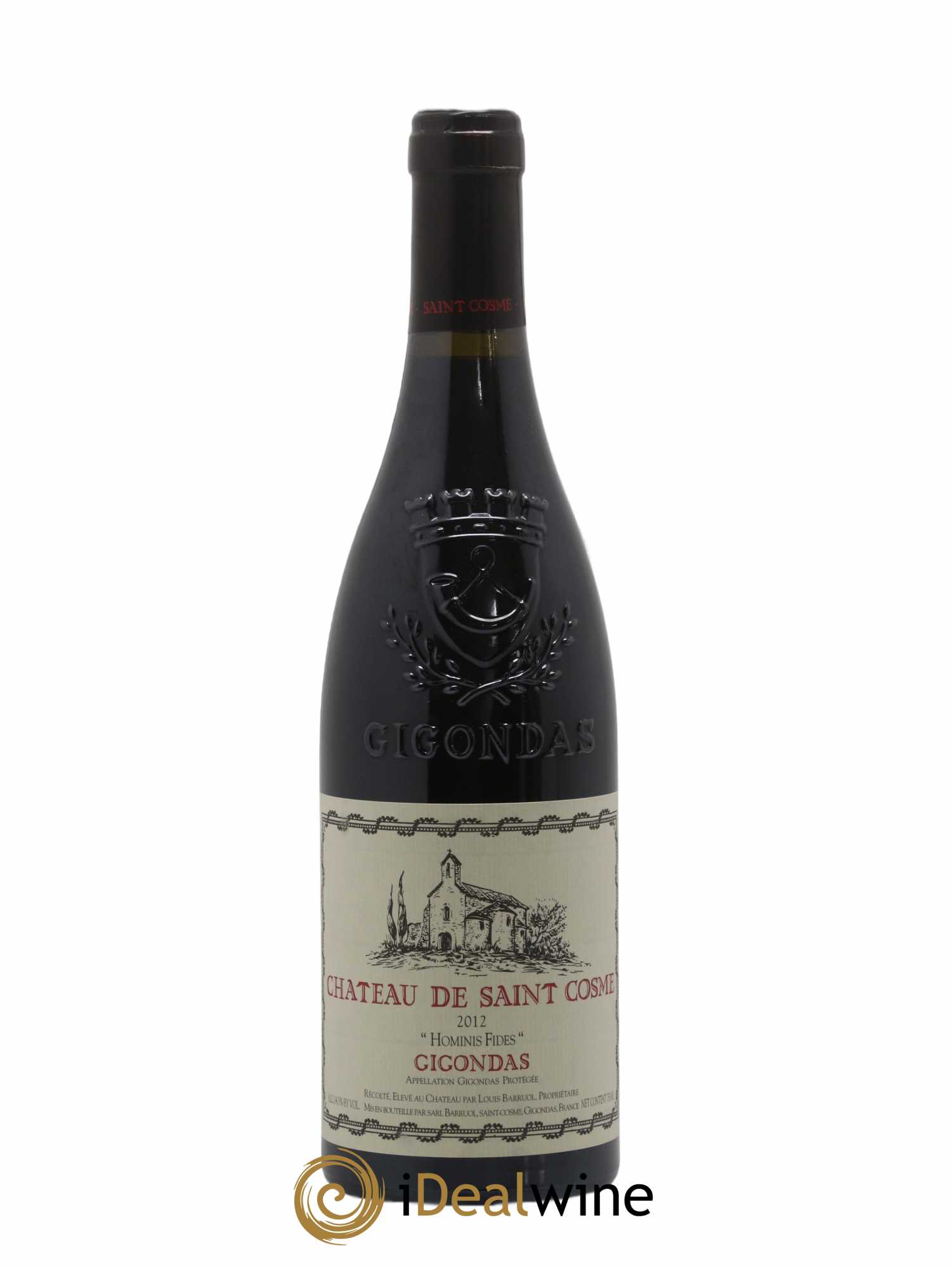 Gigondas Hominis Fides Saint Cosme 2012 - Lot de 1 bouteille - 0