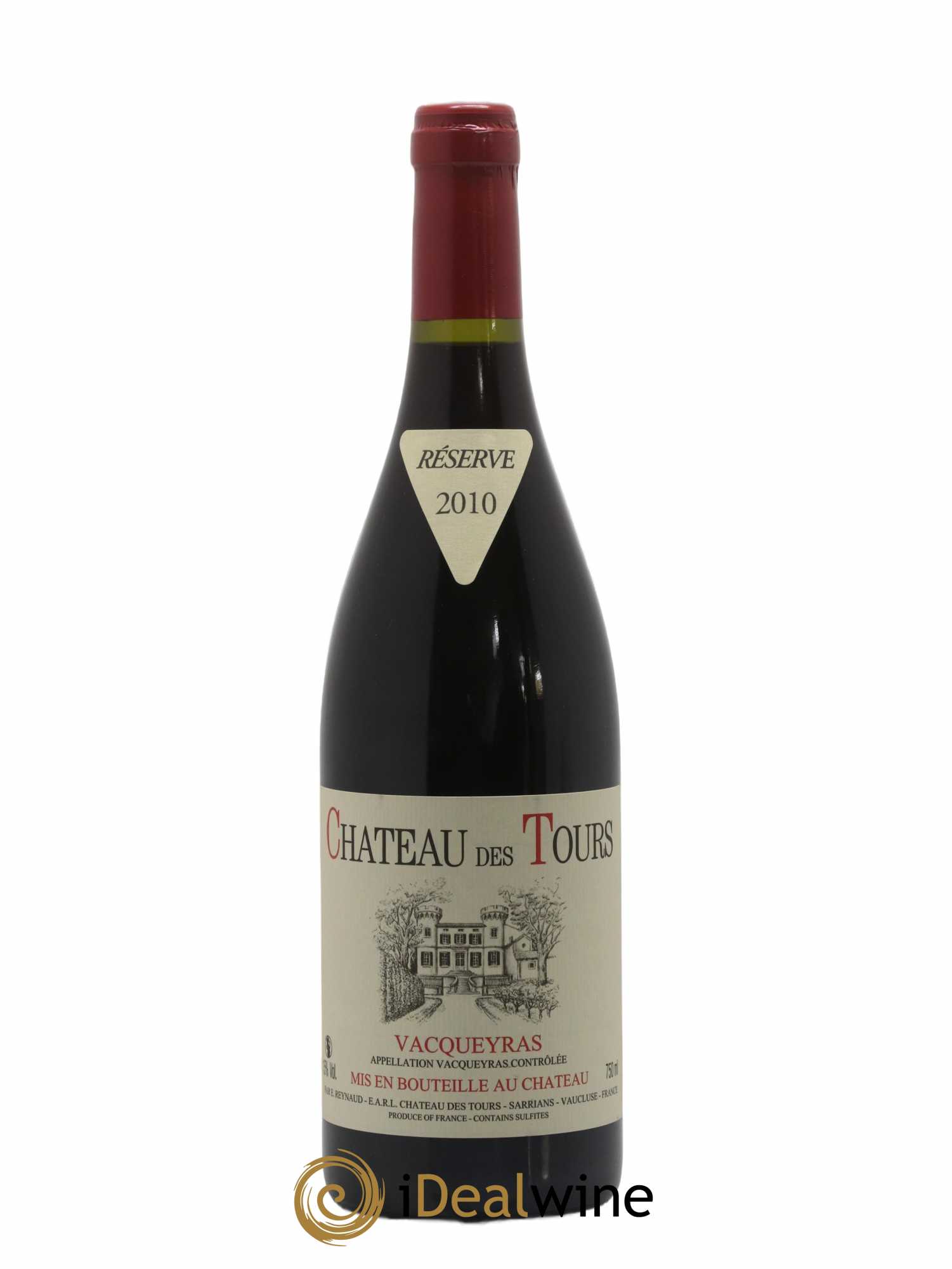 Vacqueyras Château des Tours Emmanuel Reynaud 2010 - Lot de 1 bouteille - 0
