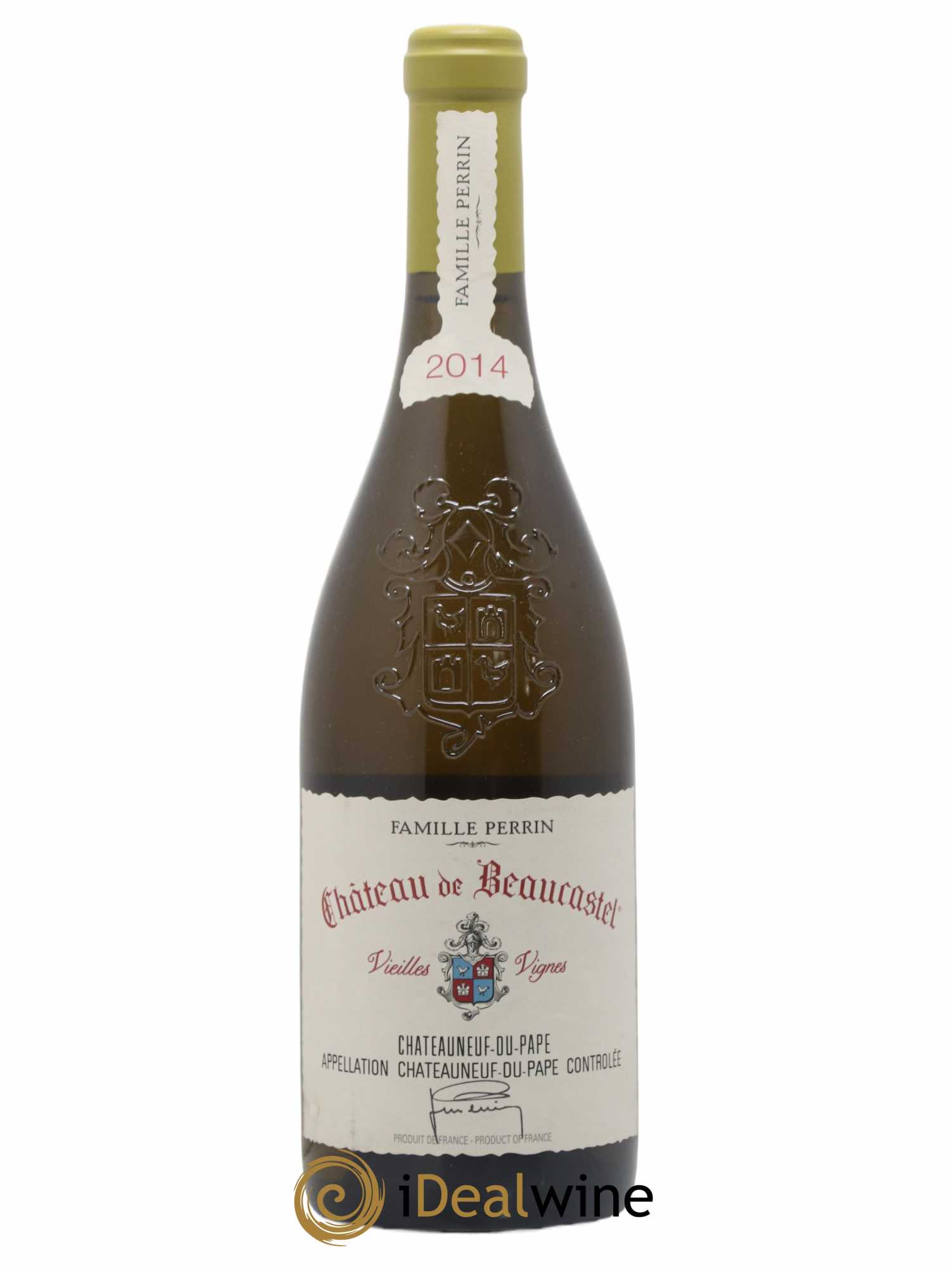 Châteauneuf-du-Pape Château de Beaucastel Vieilles vignes Roussanne Famille Perrin 2014 - Lot de 1 bouteille - 0