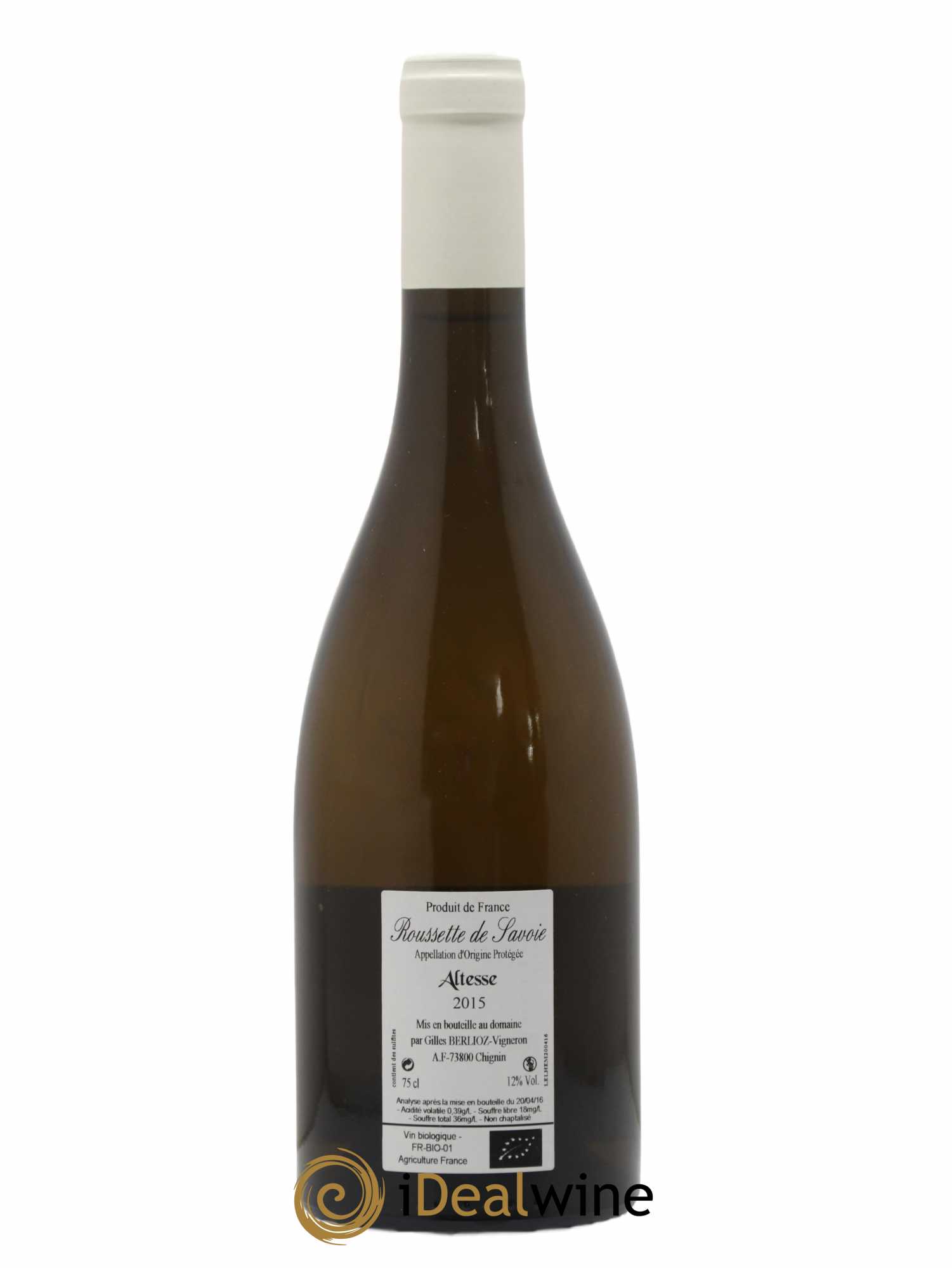 Roussette de Savoie El Hem Gilles Berlioz 2015 - Lot de 1 bouteille - 1