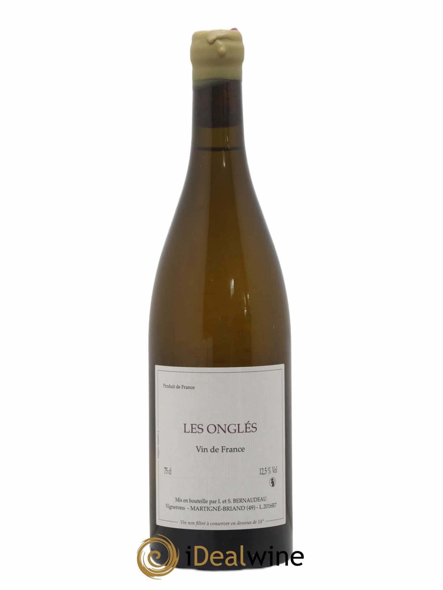 Vin de France Les Onglés Stéphane Bernaudeau 2016 - Lot de 1 bouteille - 0