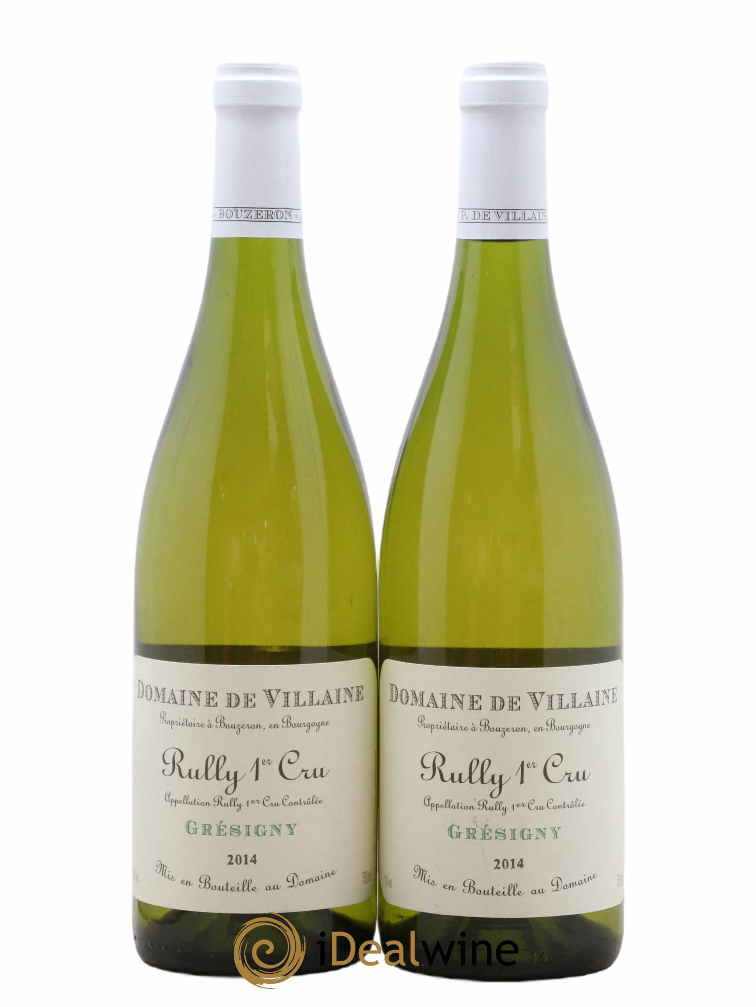 Rully 1er Cru Grésigny Domaine de Villaine 2014 - Lot de 2 bouteilles - 0