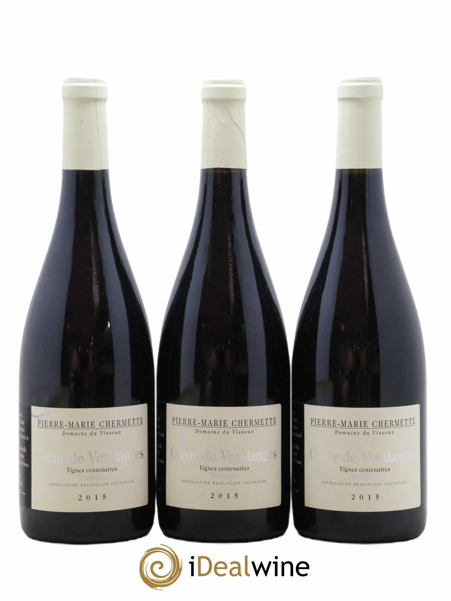 Beaujolais Coeur de Vendanges Vignes Centenaires Domaine du Vissoux - P-M. Chermette 2015 - Lot de 3 bouteilles - 0
