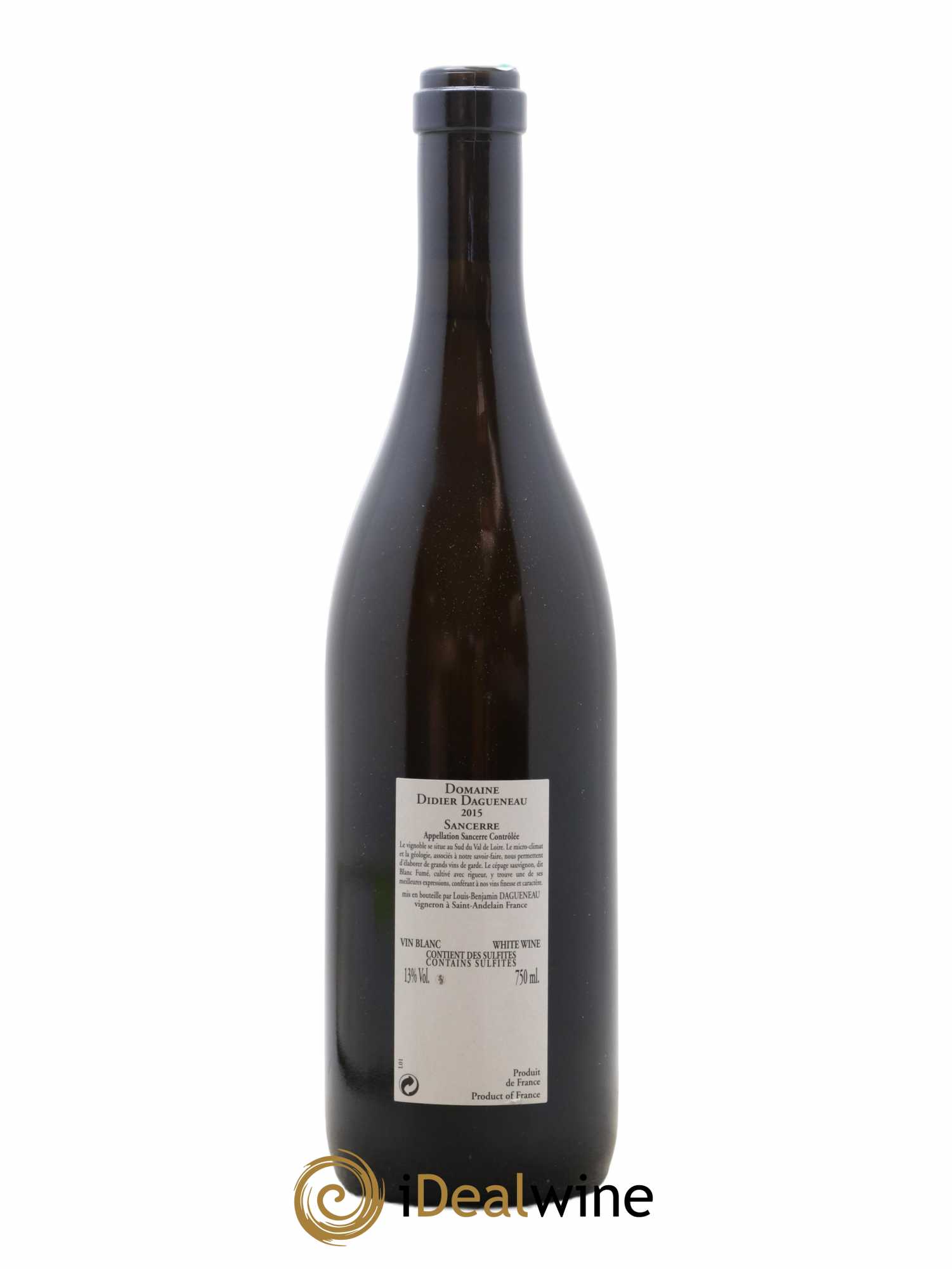 Sancerre En Chailloux Dagueneau 2015 - Lot de 1 bouteille - 1