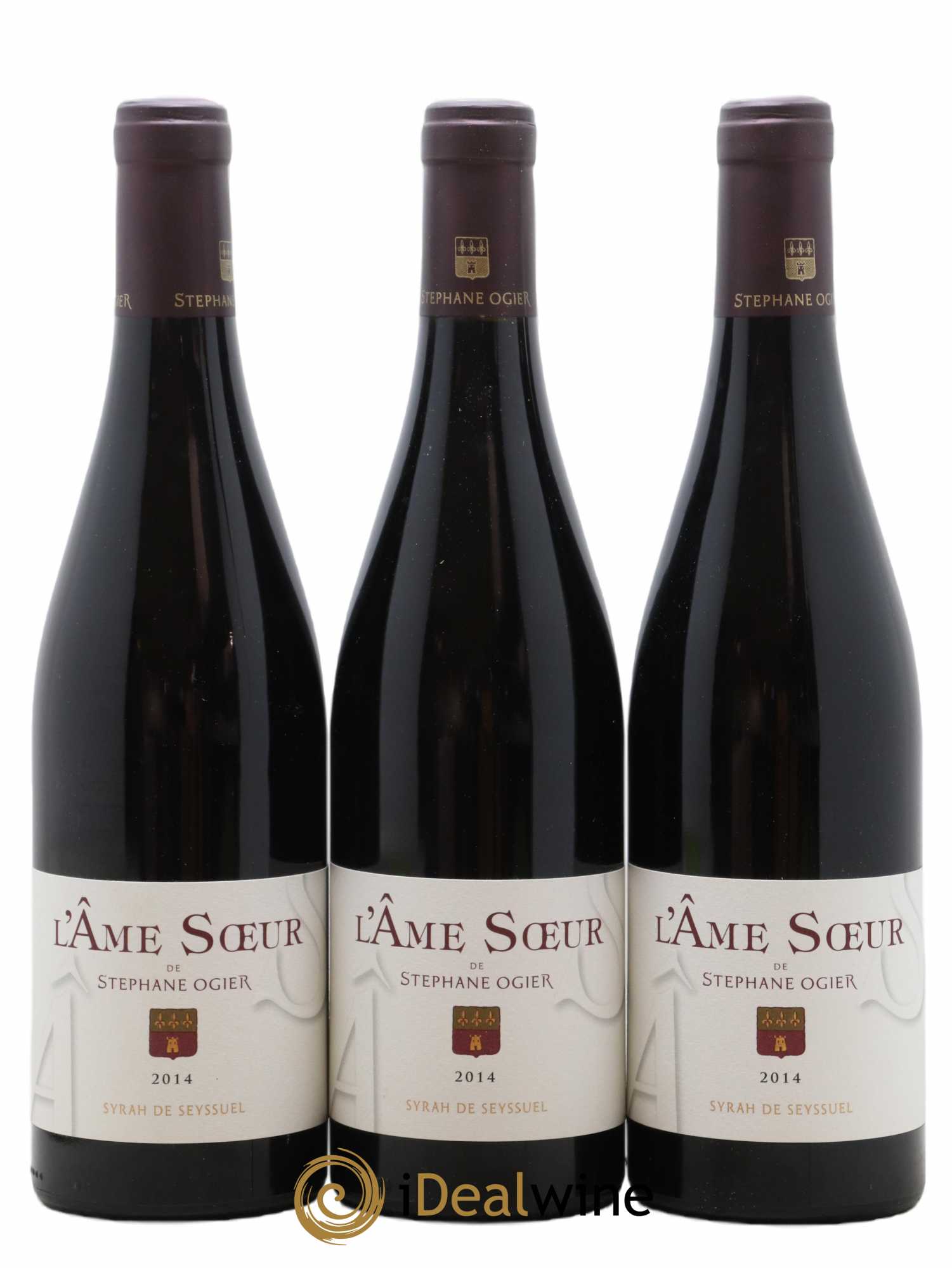 Collines Rhodaniennes L'Ame Soeur Syrah de Seyssuel Stéphane Ogier 2014 - Lot de 3 bouteilles - 0