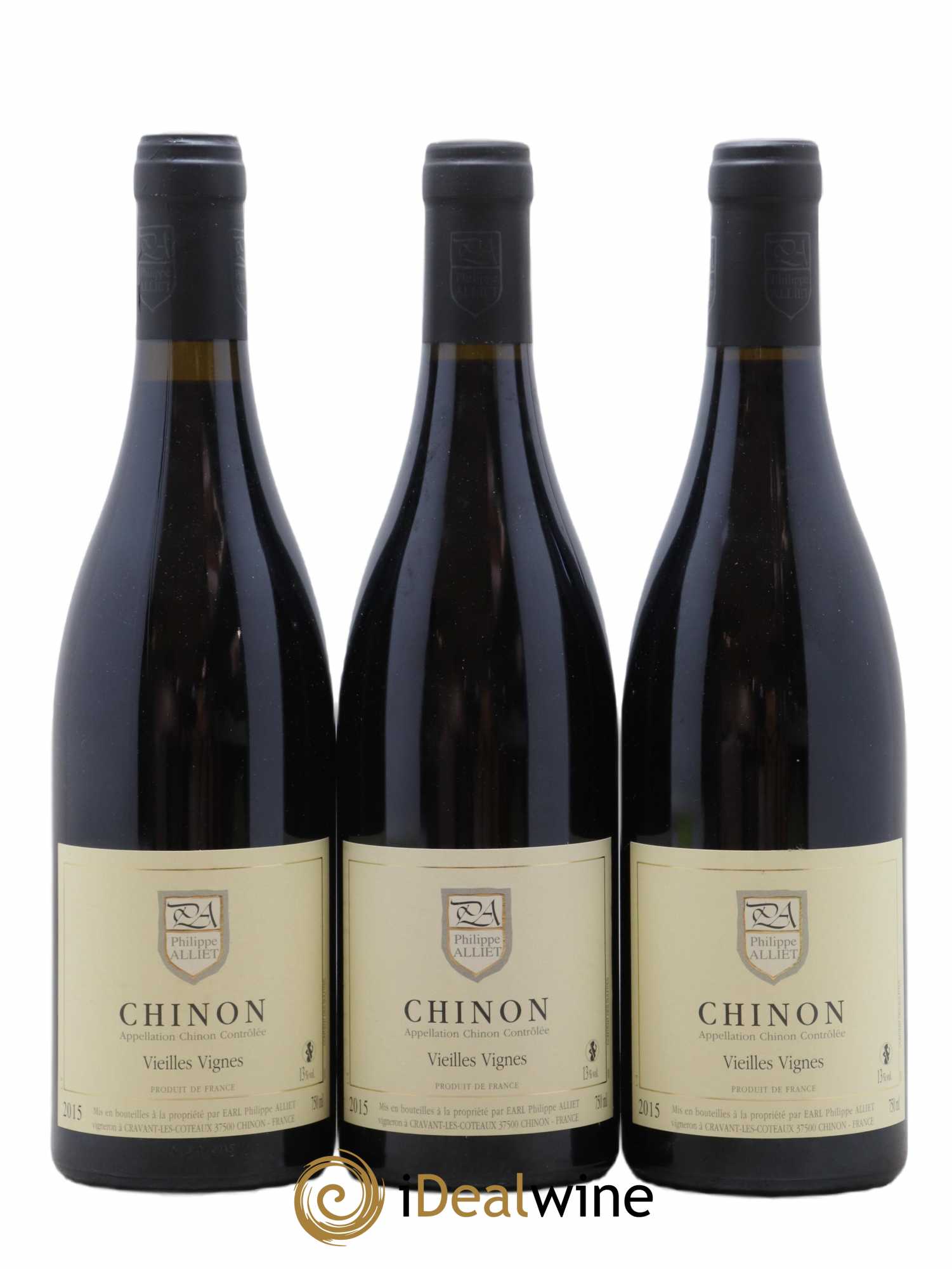 Chinon Vieilles Vignes Philippe Alliet 2015 - Lot de 3 bouteilles - 0
