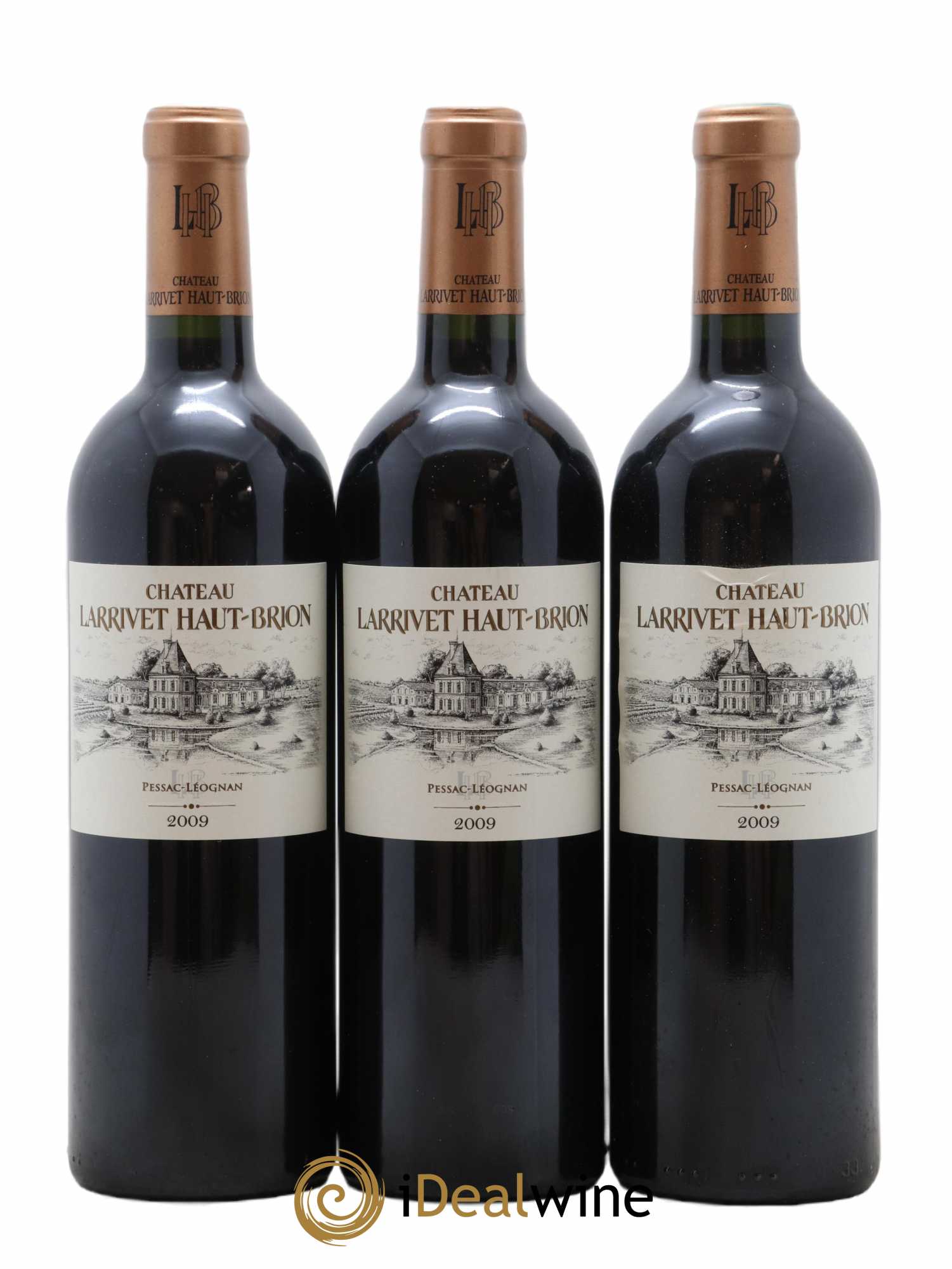 Château Larrivet Haut-Brion 2009 - Lot de 12 bouteilles - 1