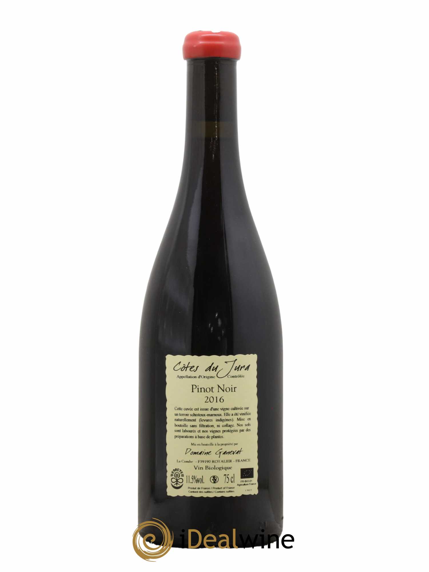 Côtes du Jura Pinot Noir En Billat  Jean-François Ganevat (Domaine) 2016 - Lot de 1 bouteille - 1