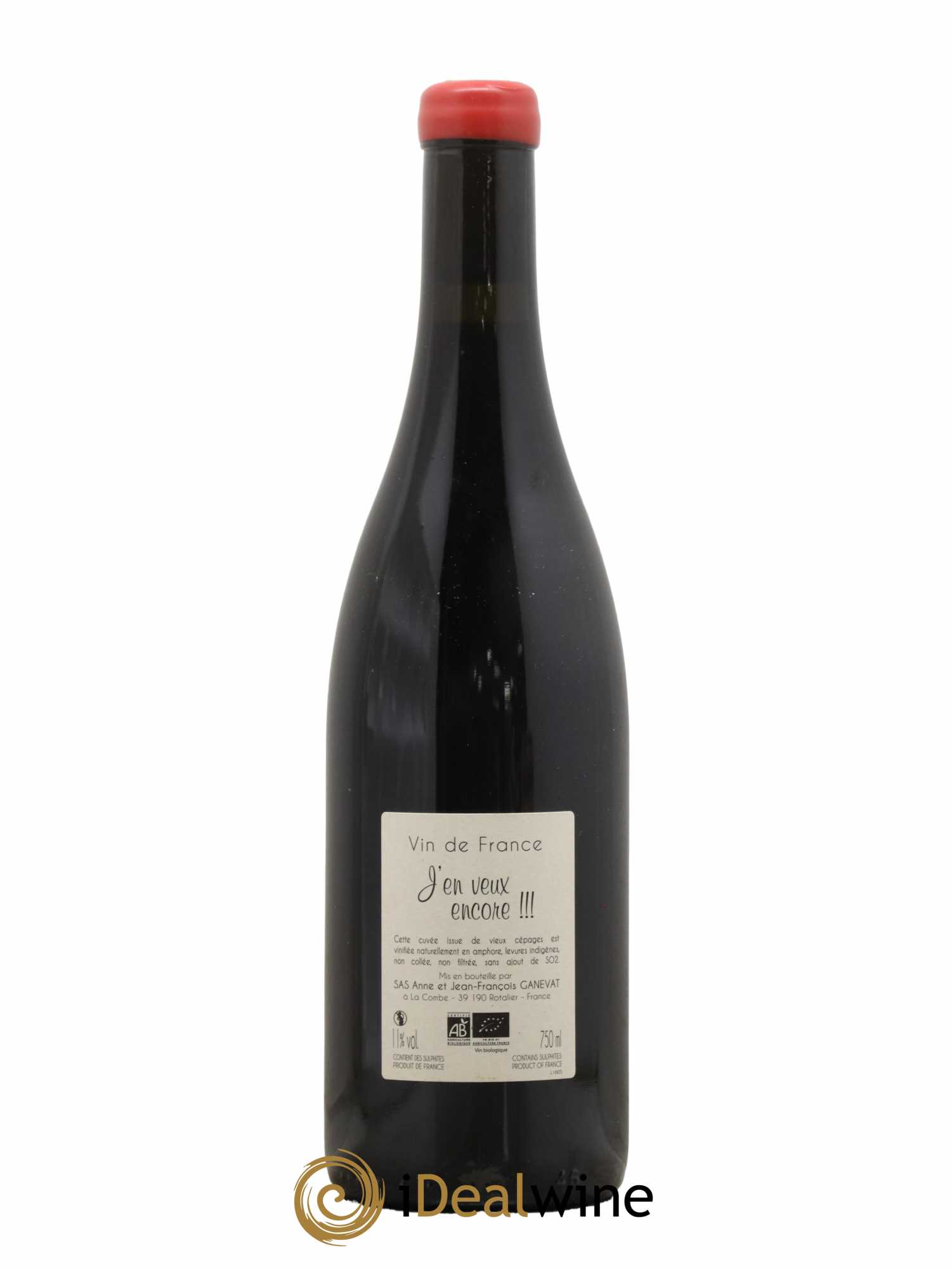 Vin de France J'en veux encore Anne et Jean François Ganevat 2016 - Lot de 1 bouteille - 1