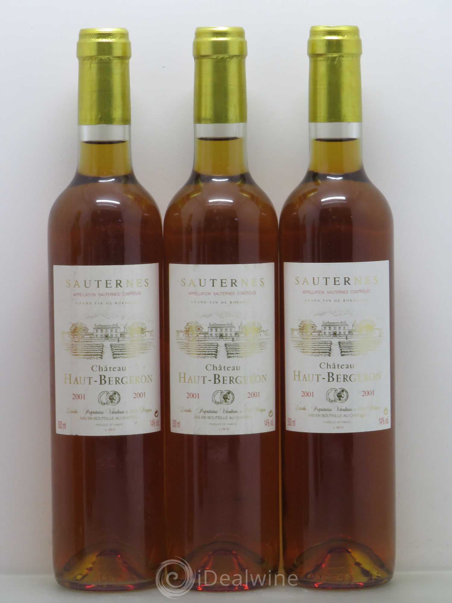 Château Haut-Bergeron 2001 - Lotto di 6 bottiglie - 1