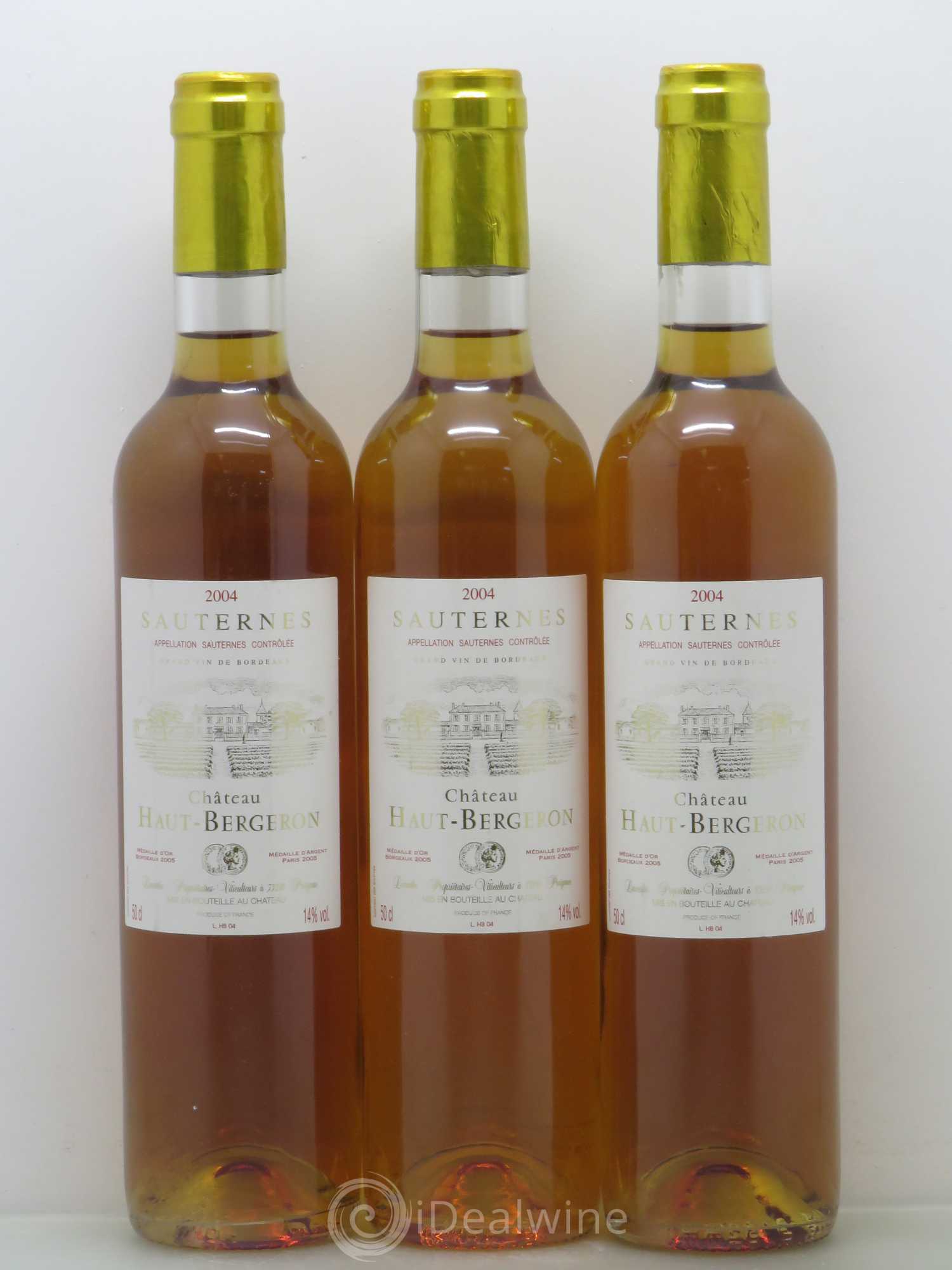 Château Haut-Bergeron (50cl) 2004 - Lotto di 3 bottiglie - 0