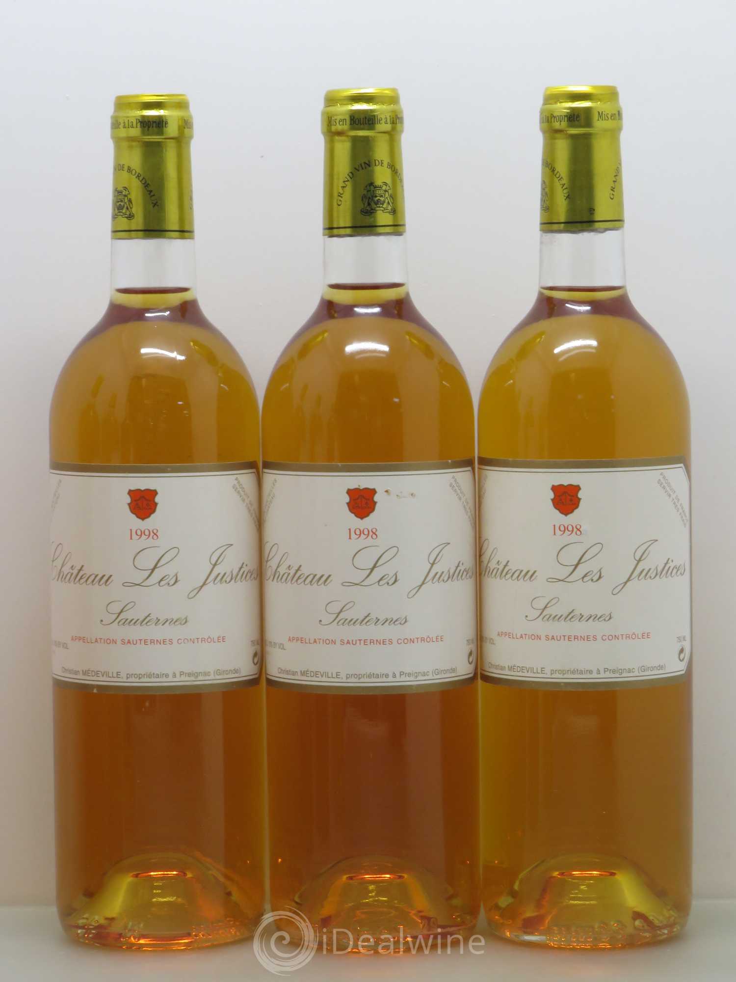 Château les Justices Cru Bourgeois 1998 - Lotto di 6 bottiglie - 1