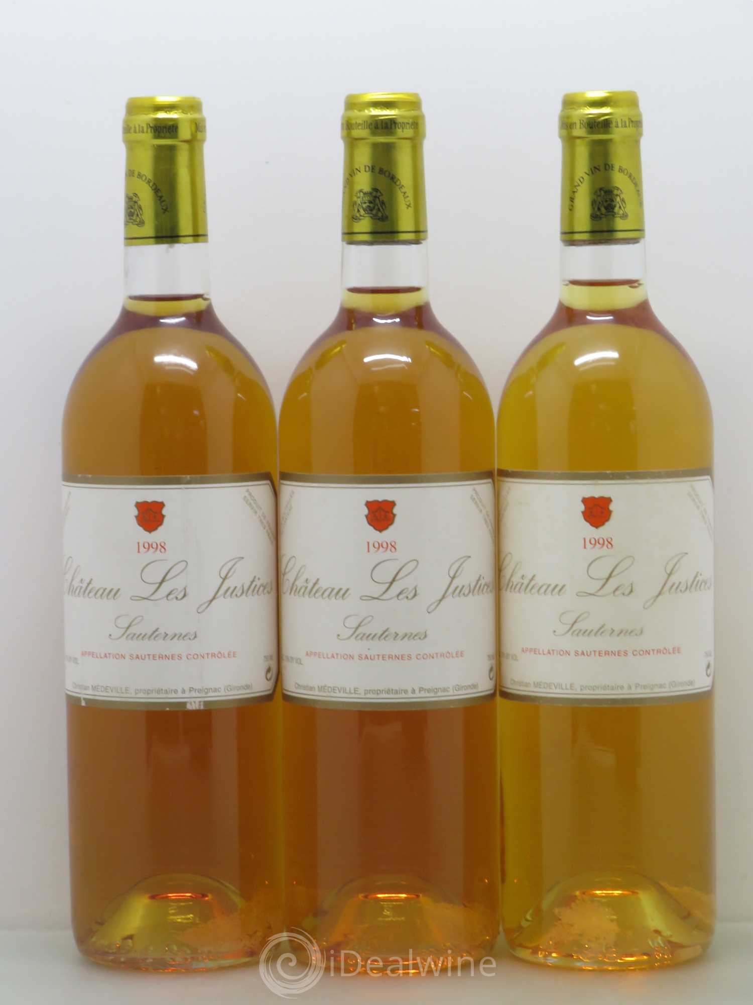 Château les Justices Cru Bourgeois 1998 - Lotto di 6 bottiglie - 2
