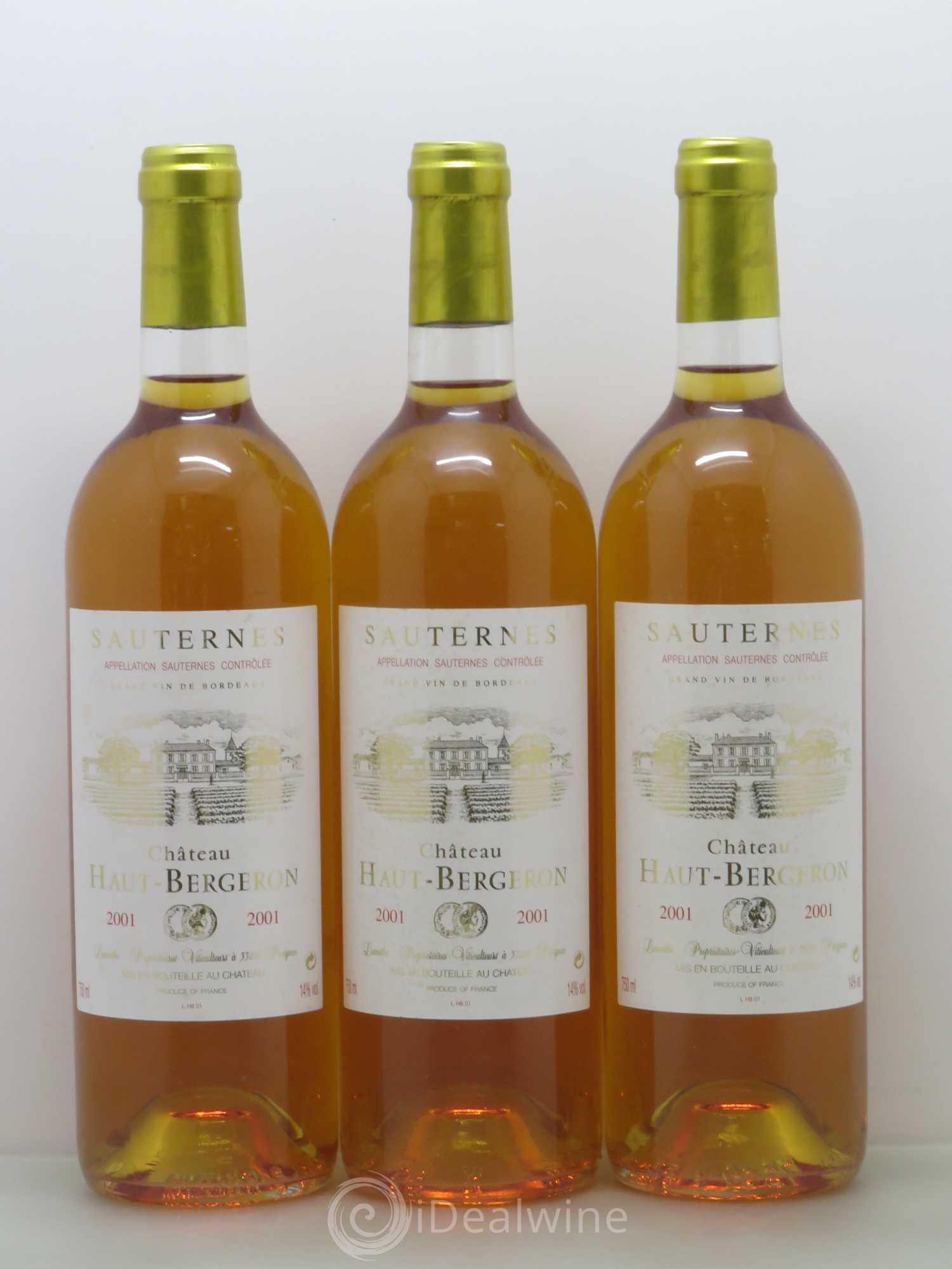 Château Haut-Bergeron 2001 - Lot de 6 bouteilles - 2