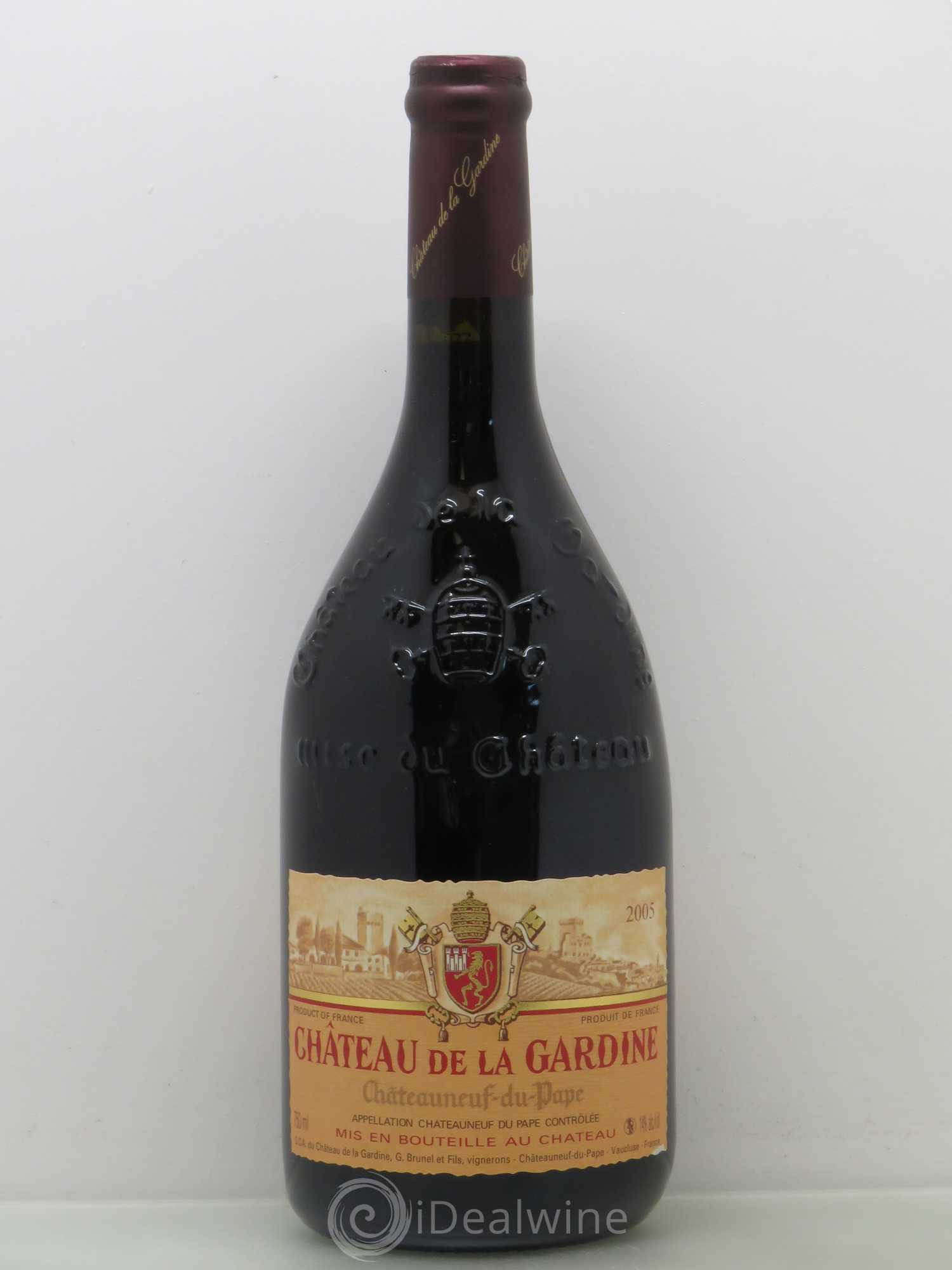 Châteauneuf-du-Pape Château de La Gardine Famille Brunel 2005 - Lot de 1 bouteille - 0