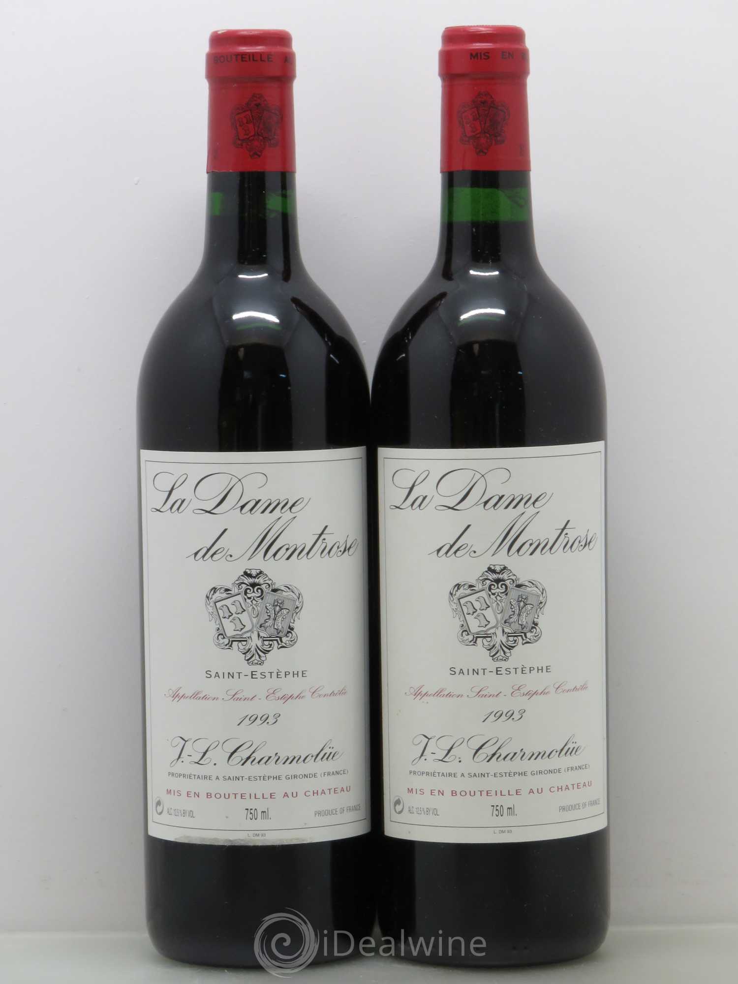 La Dame de Montrose Second Vin 1993 - Lot de 2 bouteilles - 0