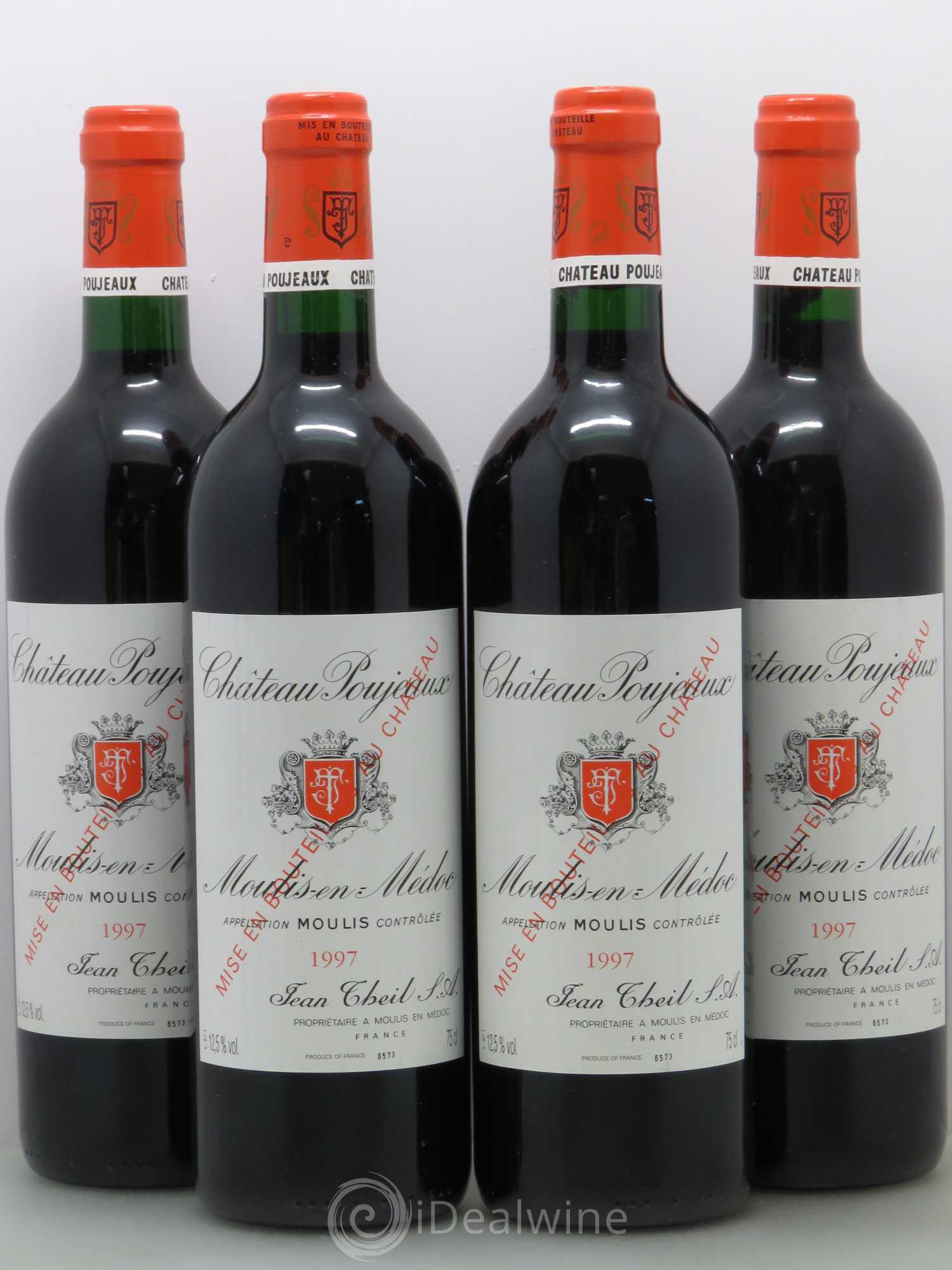 Château Poujeaux 1997 - Lot de 4 bouteilles - 0
