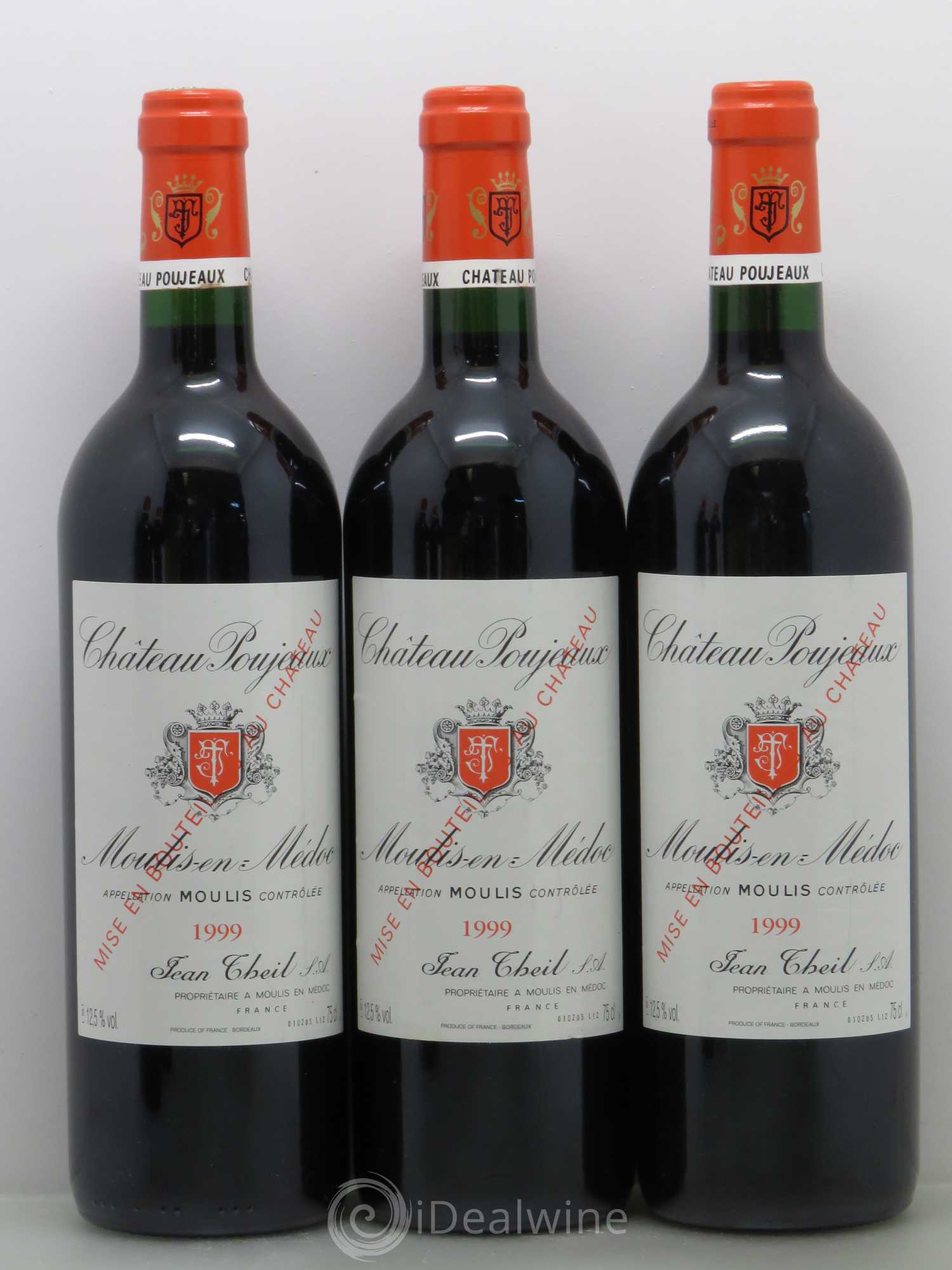 Château Poujeaux 1999 - Lot de 5 bouteilles - 1