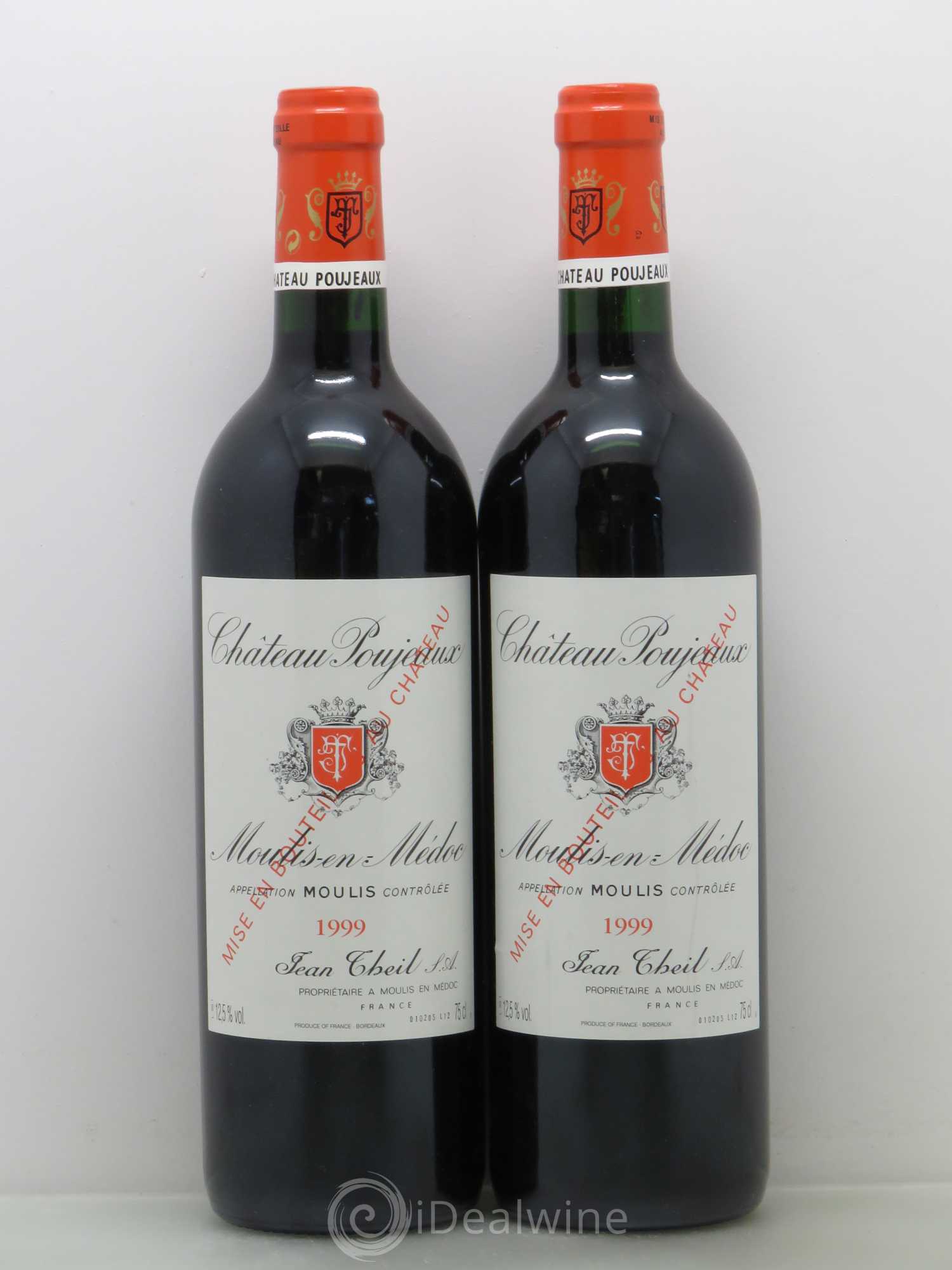 Château Poujeaux 1999 - Lot de 5 bouteilles - 2