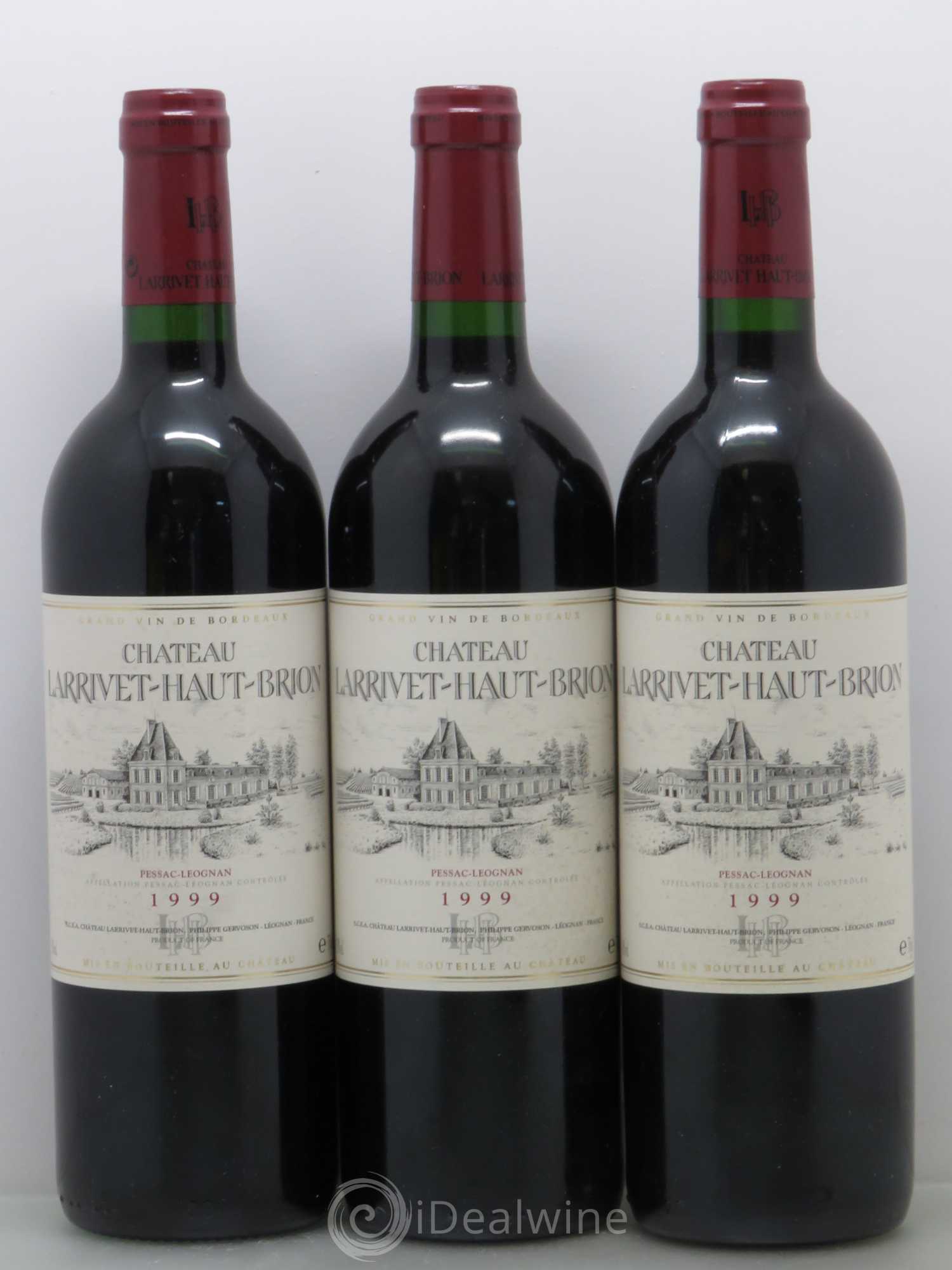 Château Larrivet Haut-Brion 1999 - Lot de 3 bouteilles - 0