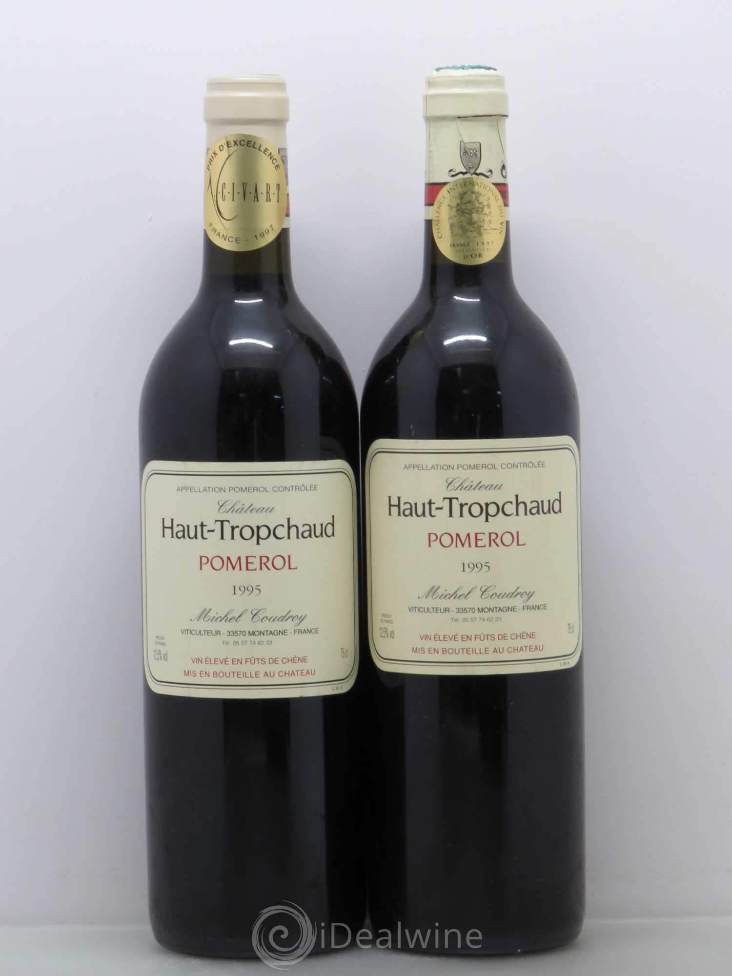 Château Haut Tropchaud 1995 - Lot de 2 bouteilles - 0