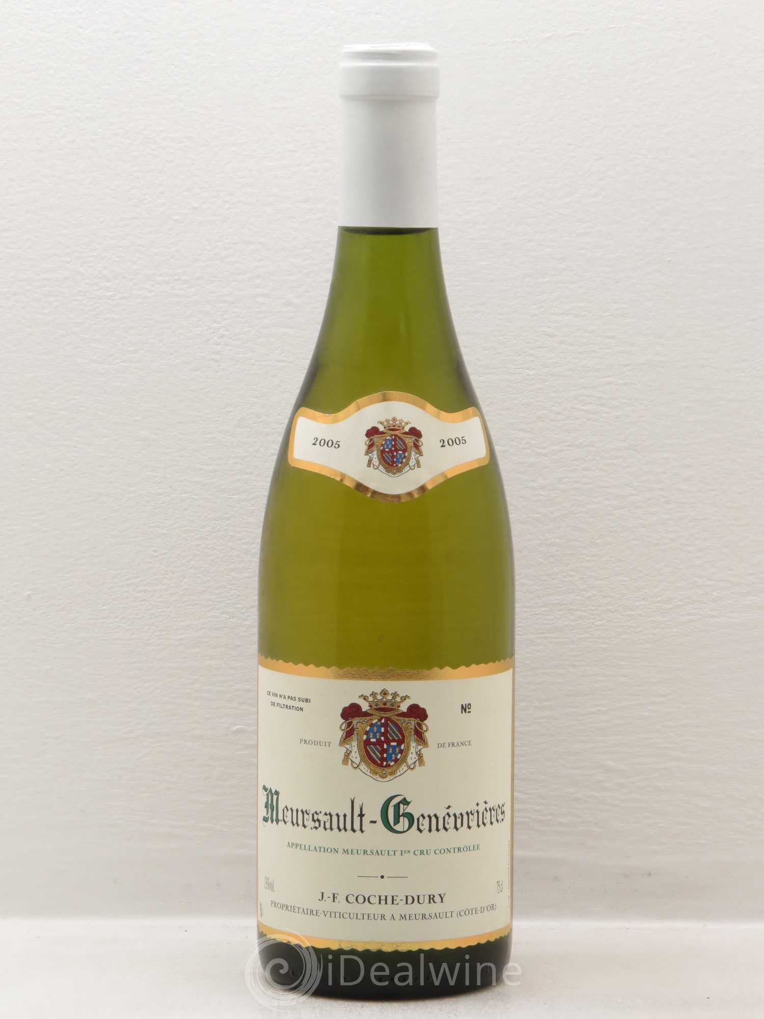 Meursault 1er Cru Genevrières Coche Dury (Domaine) 2005 - Lot de 1 bouteille - 0