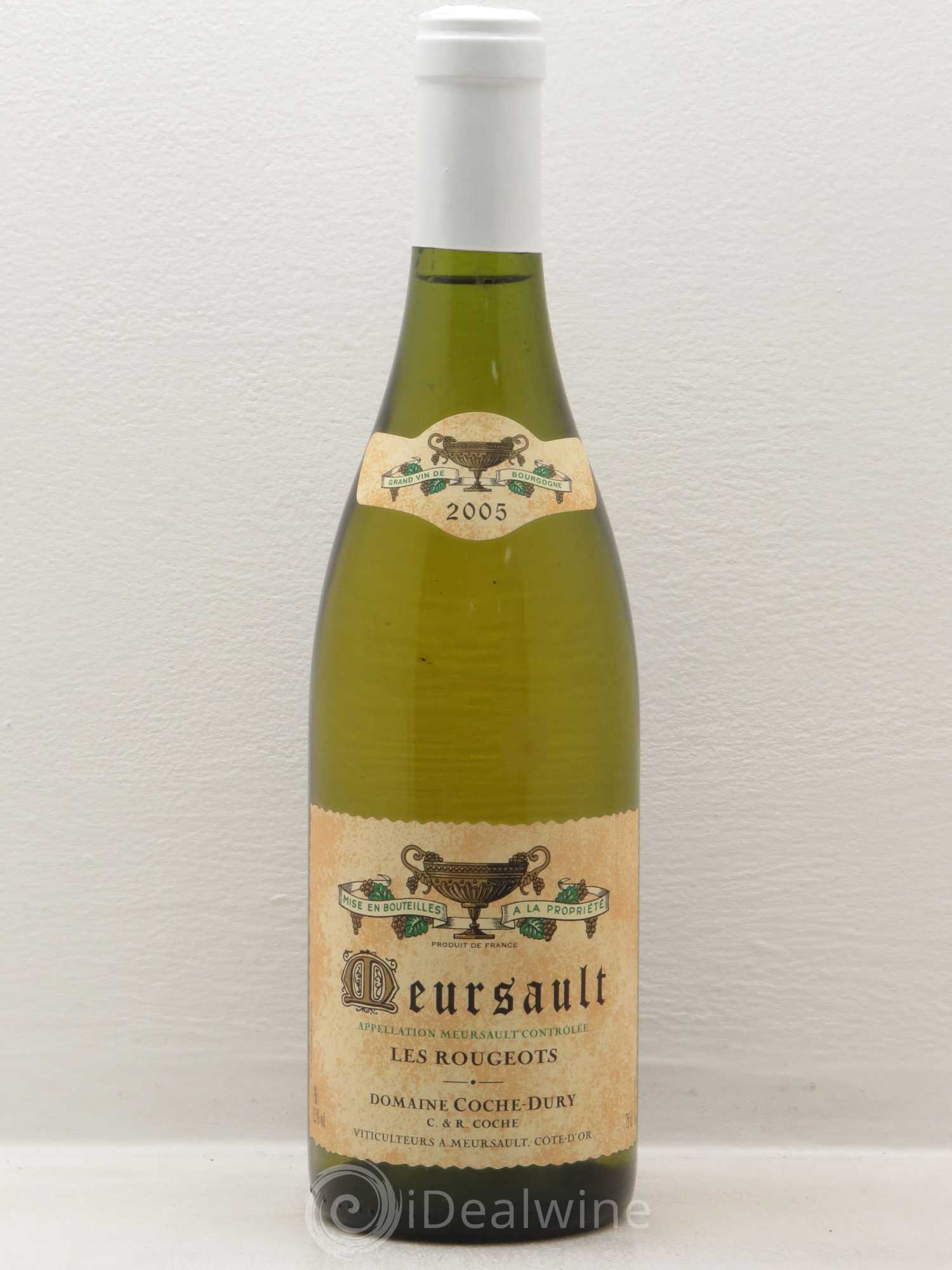 Meursault Les Rougeots Coche Dury (Domaine) 2005 - Lot de 1 bouteille - 0