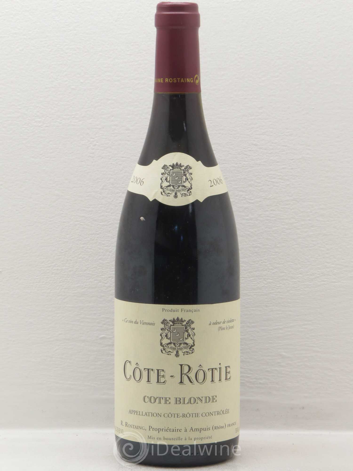 Côte-Rôtie Côte Blonde René Rostaing 2006 - Posten von 1 Flasche - 0
