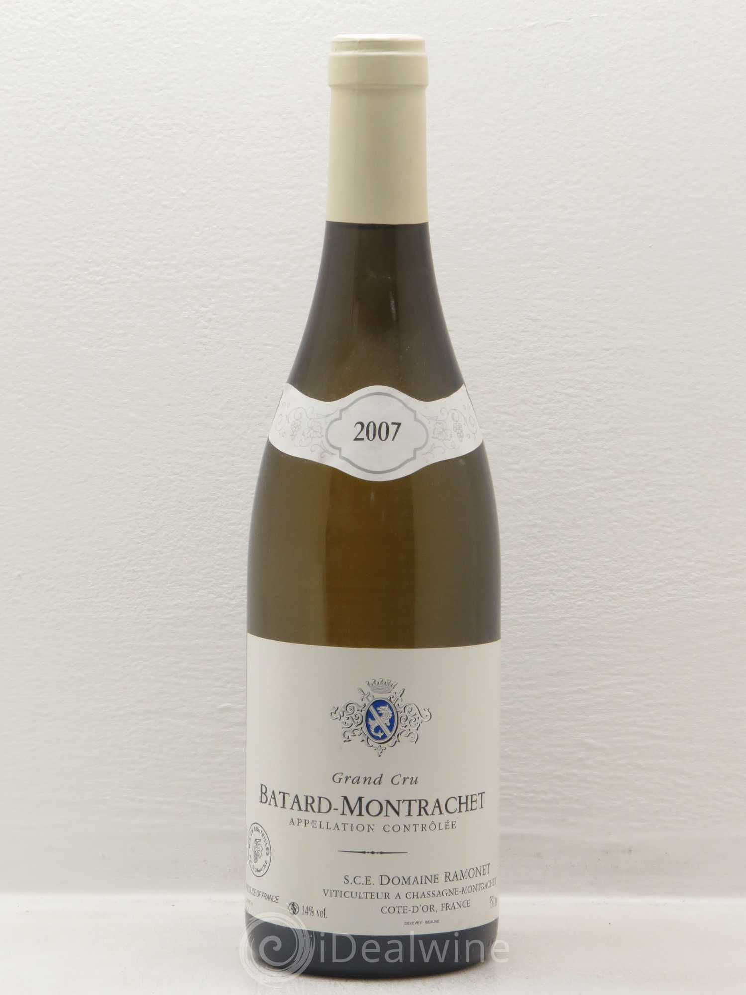 Bâtard-Montrachet Grand Cru Ramonet (Domaine) 2007 - Lot de 1 bouteille - 0