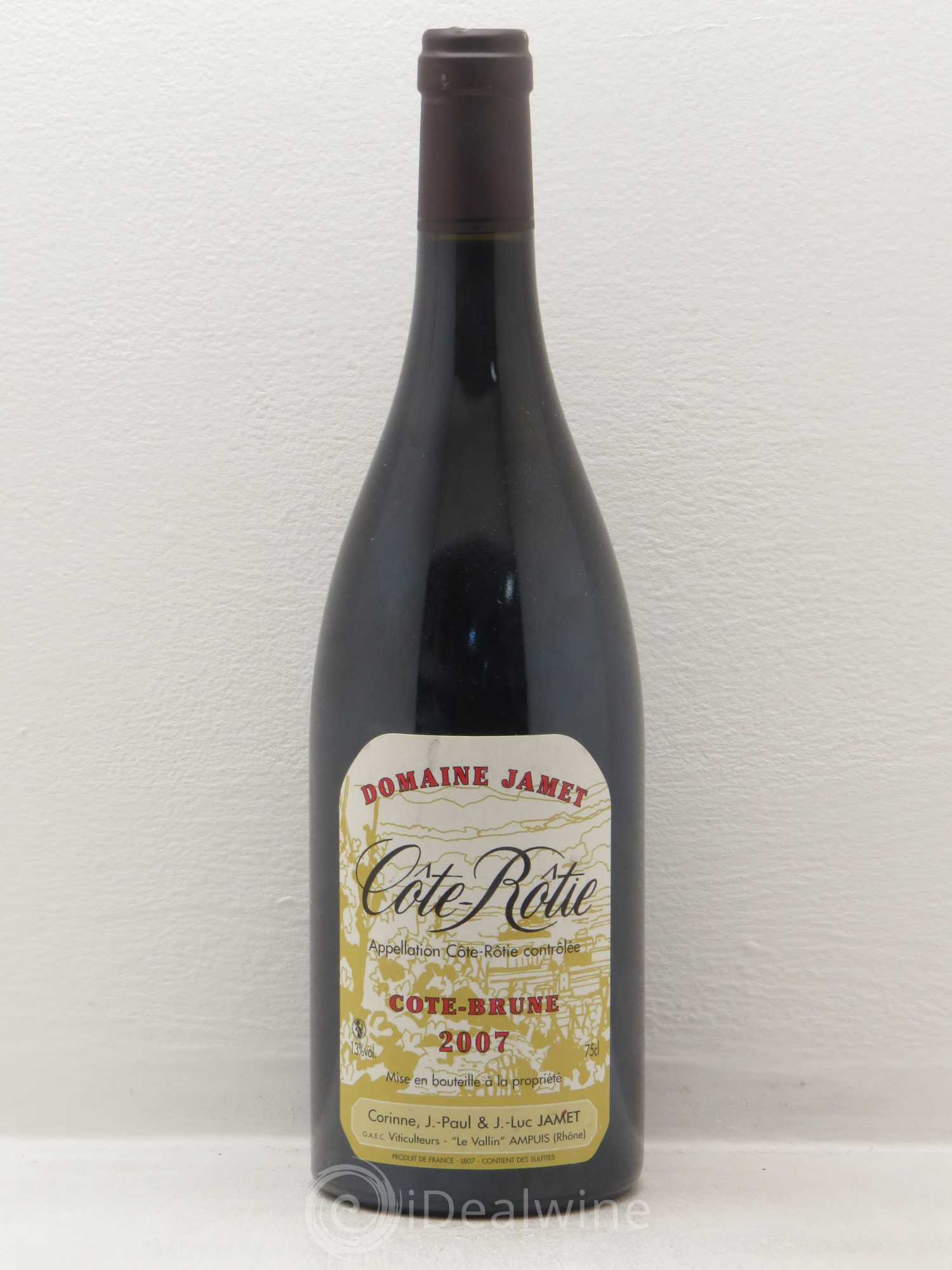 Côte-Rôtie Côte Brune Jamet (Domaine) 2007 - Lot de 1 bouteille - 0